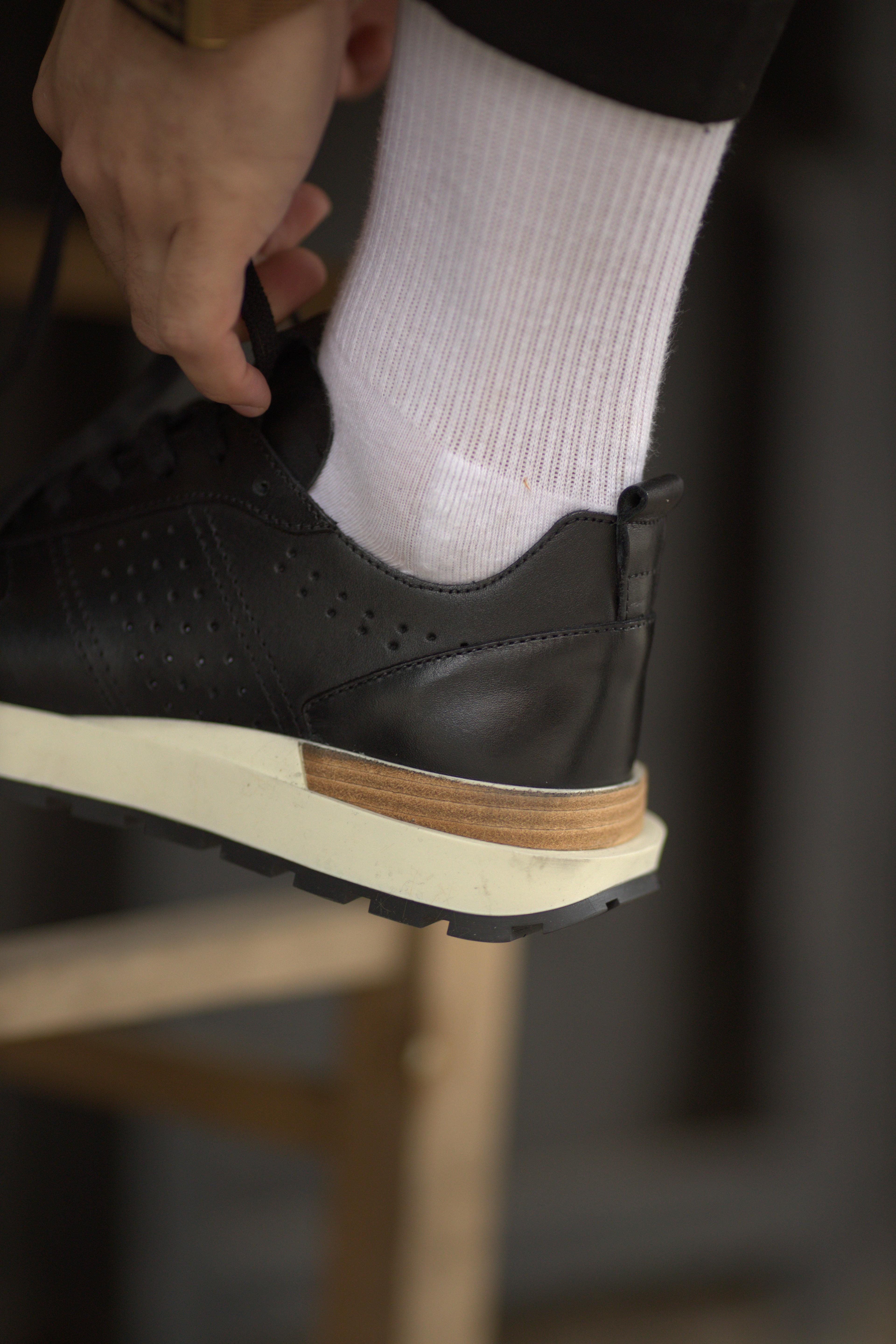 Davin Model Natural Deri İthal Taban Sneaker Ayakkabı