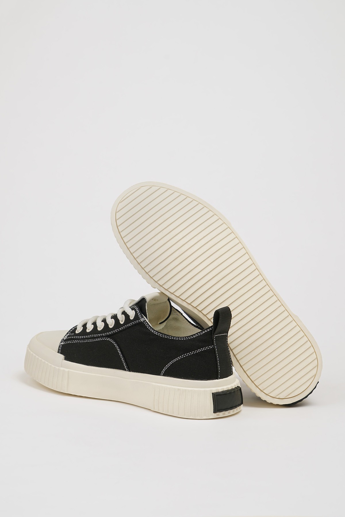 Mince Model Kombinasyonlu Deri İthal Taban Sneaker Ayakkabı