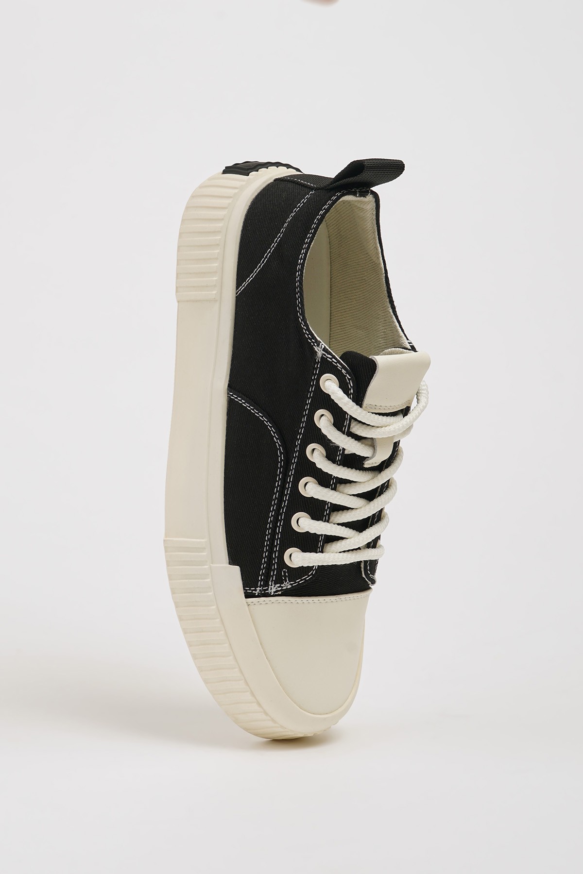 Mince Model Kombinasyonlu Deri İthal Taban Sneaker Ayakkabı