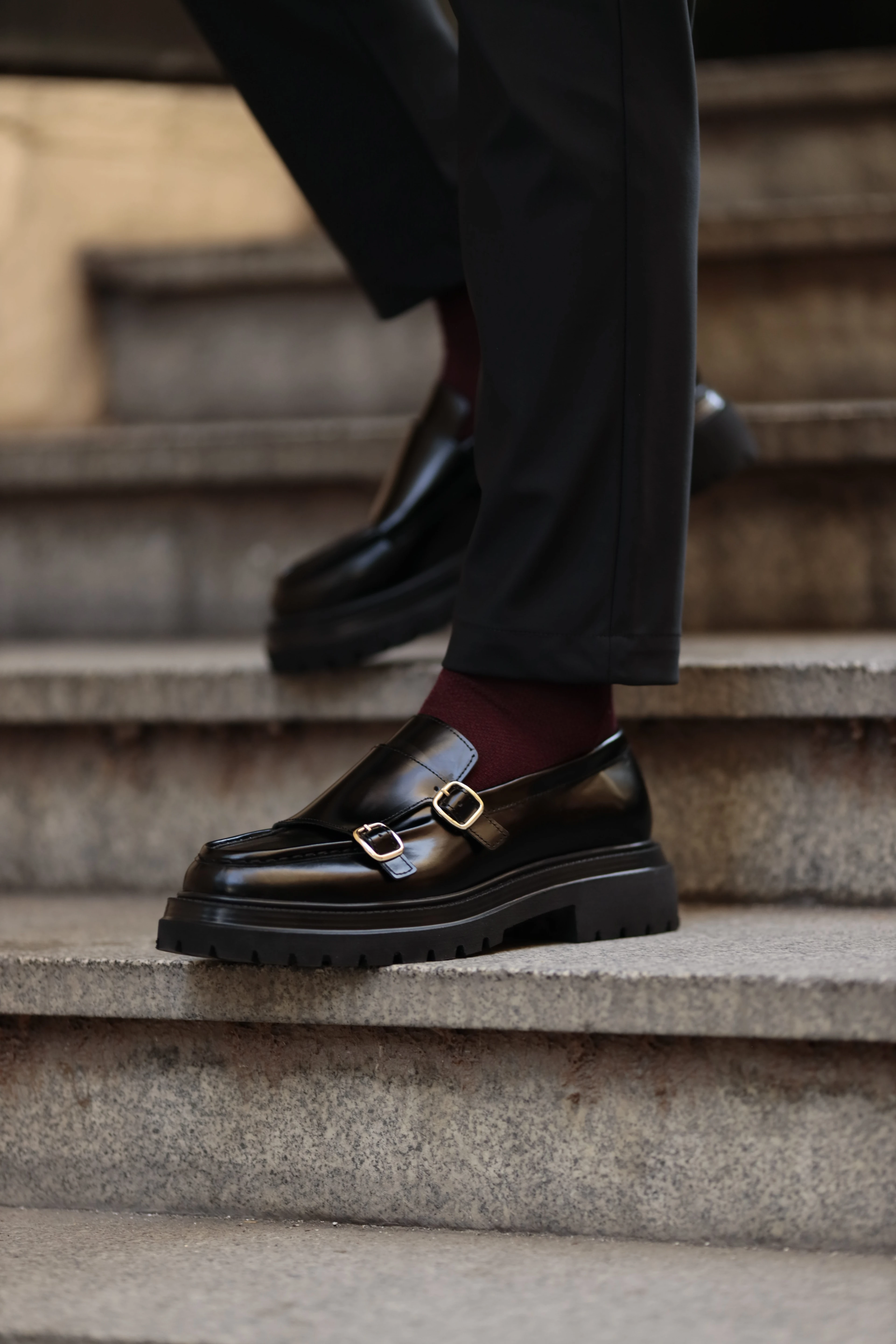 Dominic Model Eva Taban Natural Deri Casual Ayakkabı - SİYAH