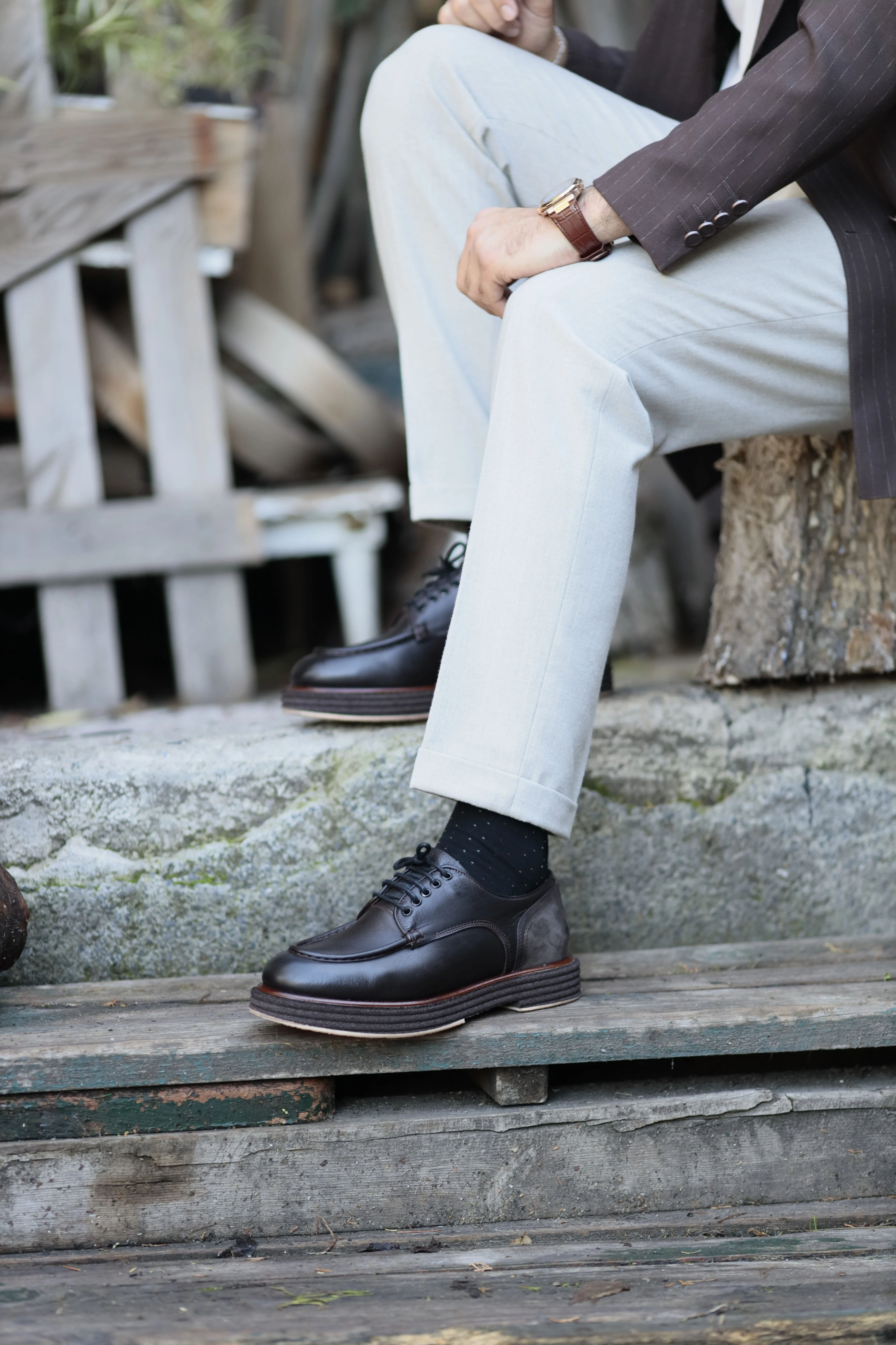 Mathew Model İthal Taban Floater Deri Casual Ayakkabı - KAHVERENGİ