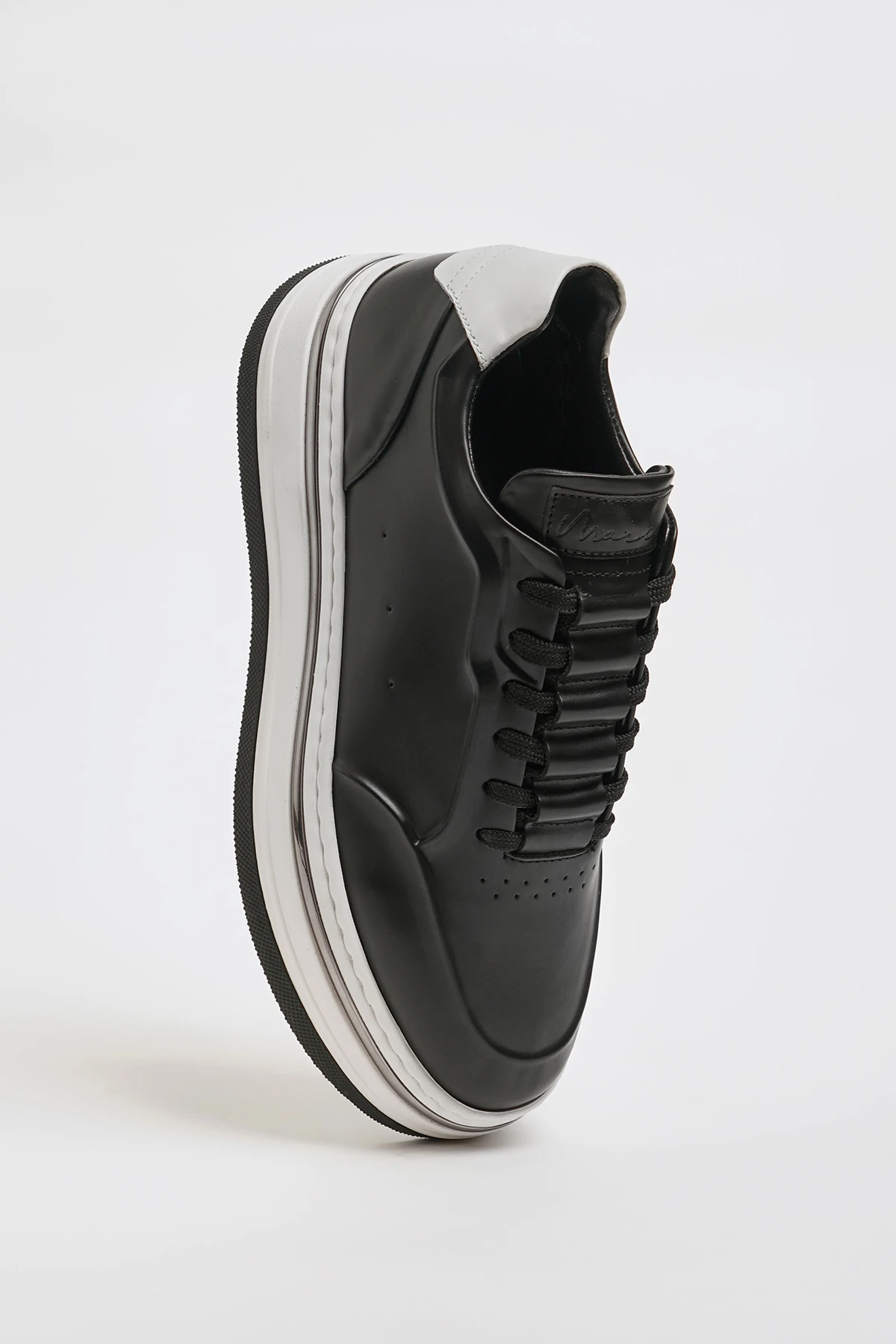 Danilo Model İthal Taban Natural Deri Sneaker Ayakkabı - SİYAH