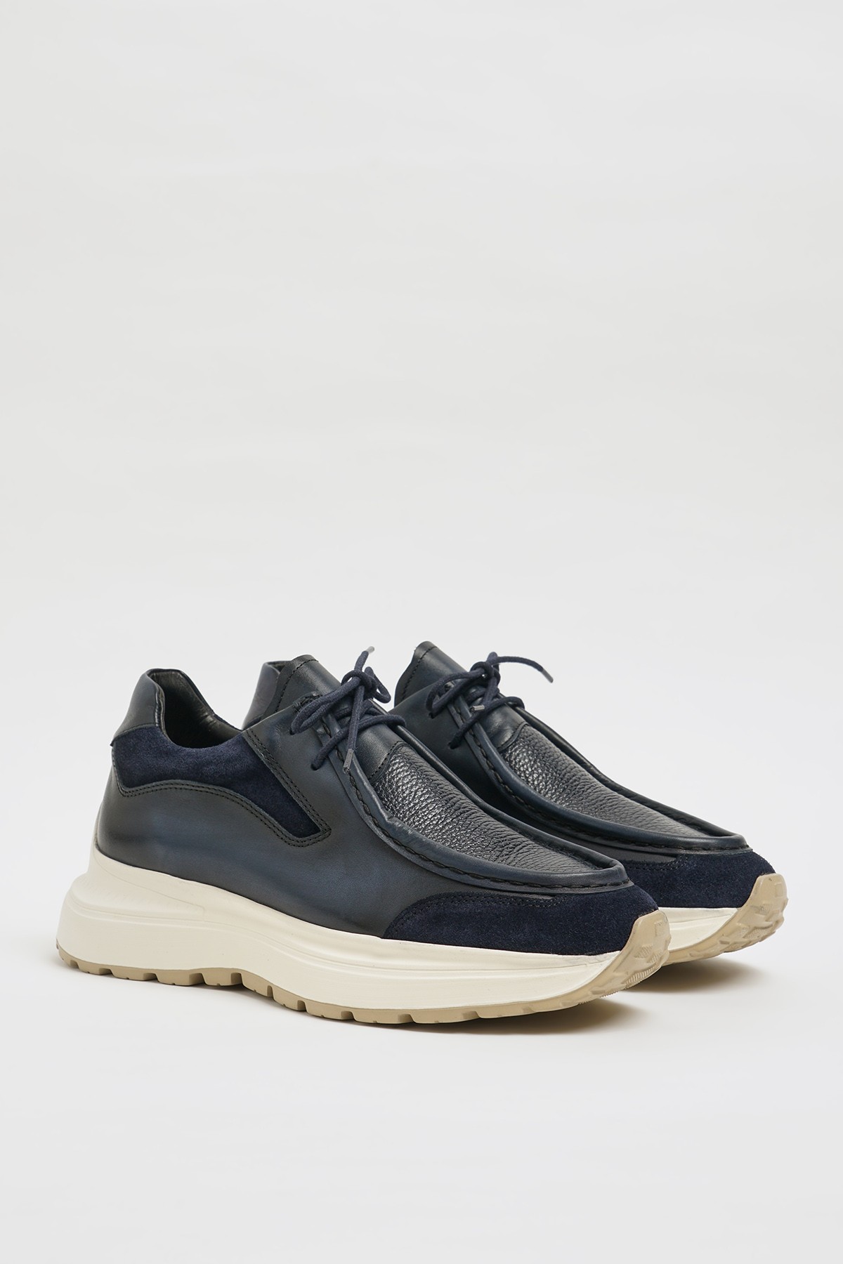 Ikon Model Hakiki Floater Deri Casual Sneakers Ayakkabı