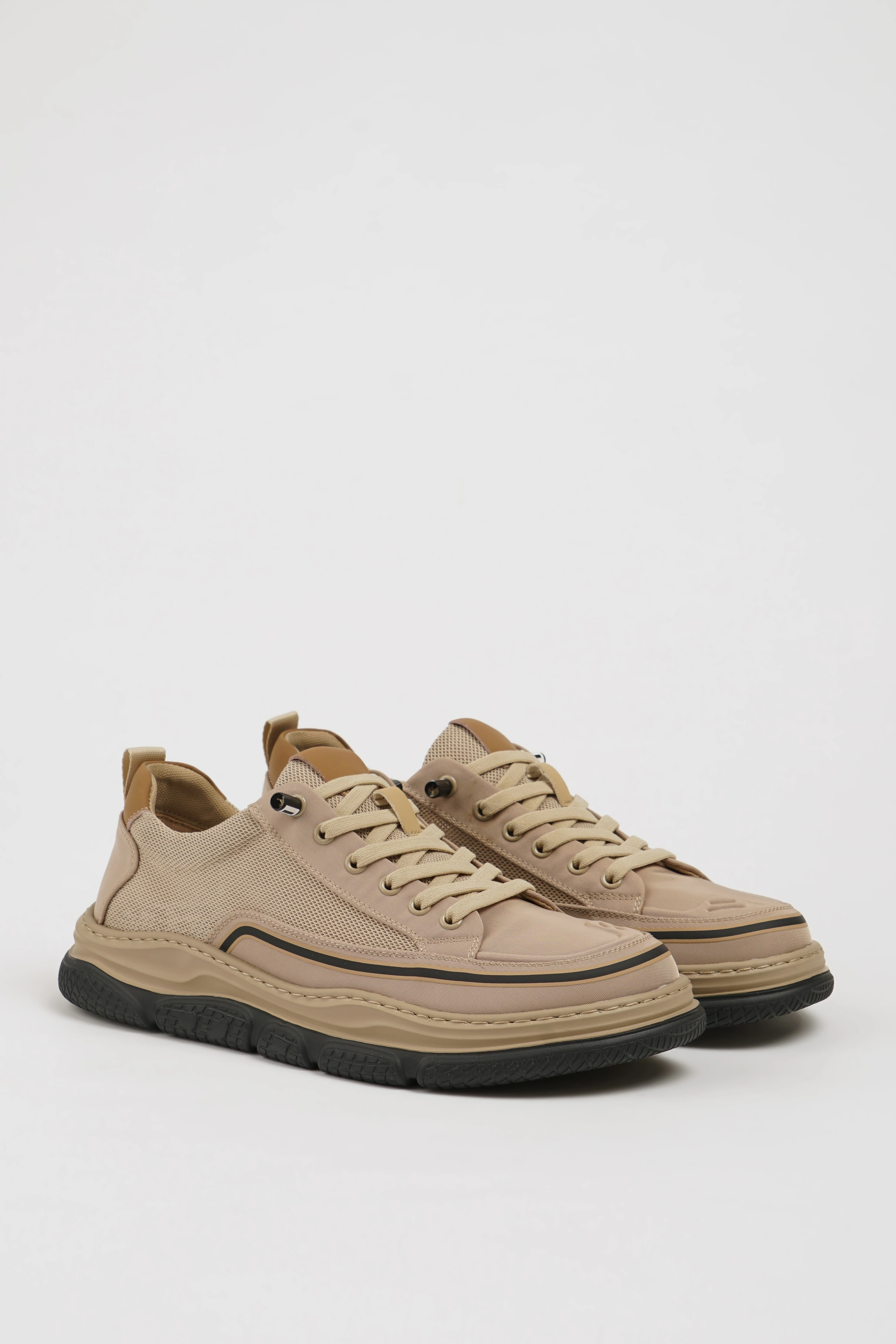 Graw Model İthal Taban Natural Deri Sneaker Ayakkabı