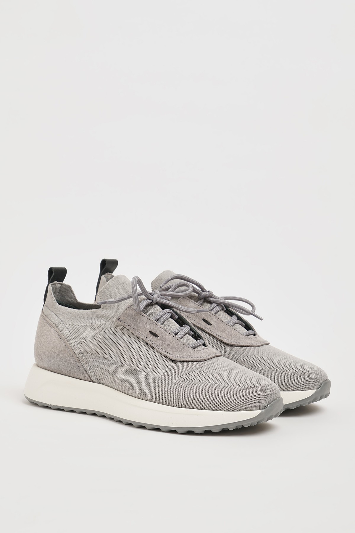 Omega Model Örme Triko Kumaş Eva Taban Sneaker Ayakkabı - GRİ