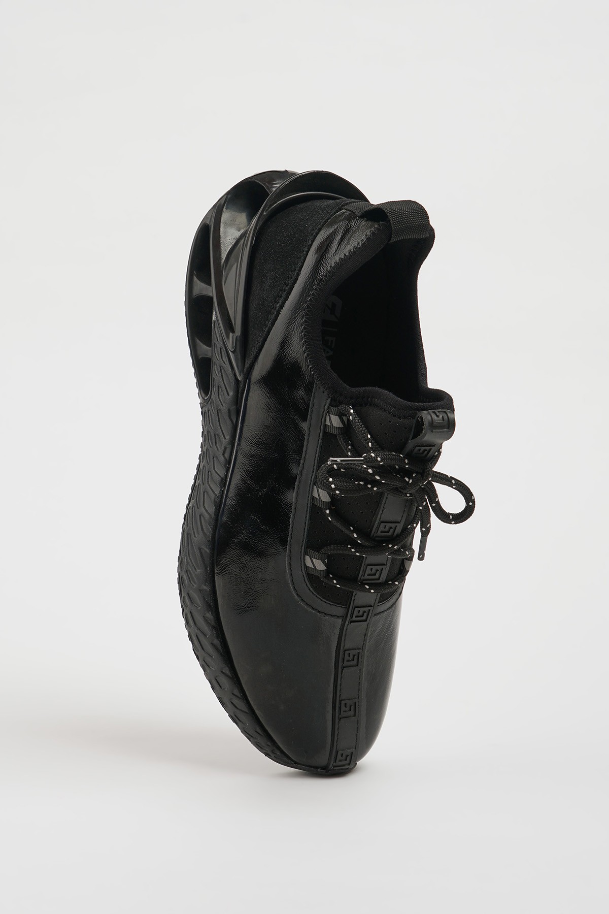 Magic Model Hakiki Rugan Deri İthal Taban Sneaker Ayakkabı - SİYAH