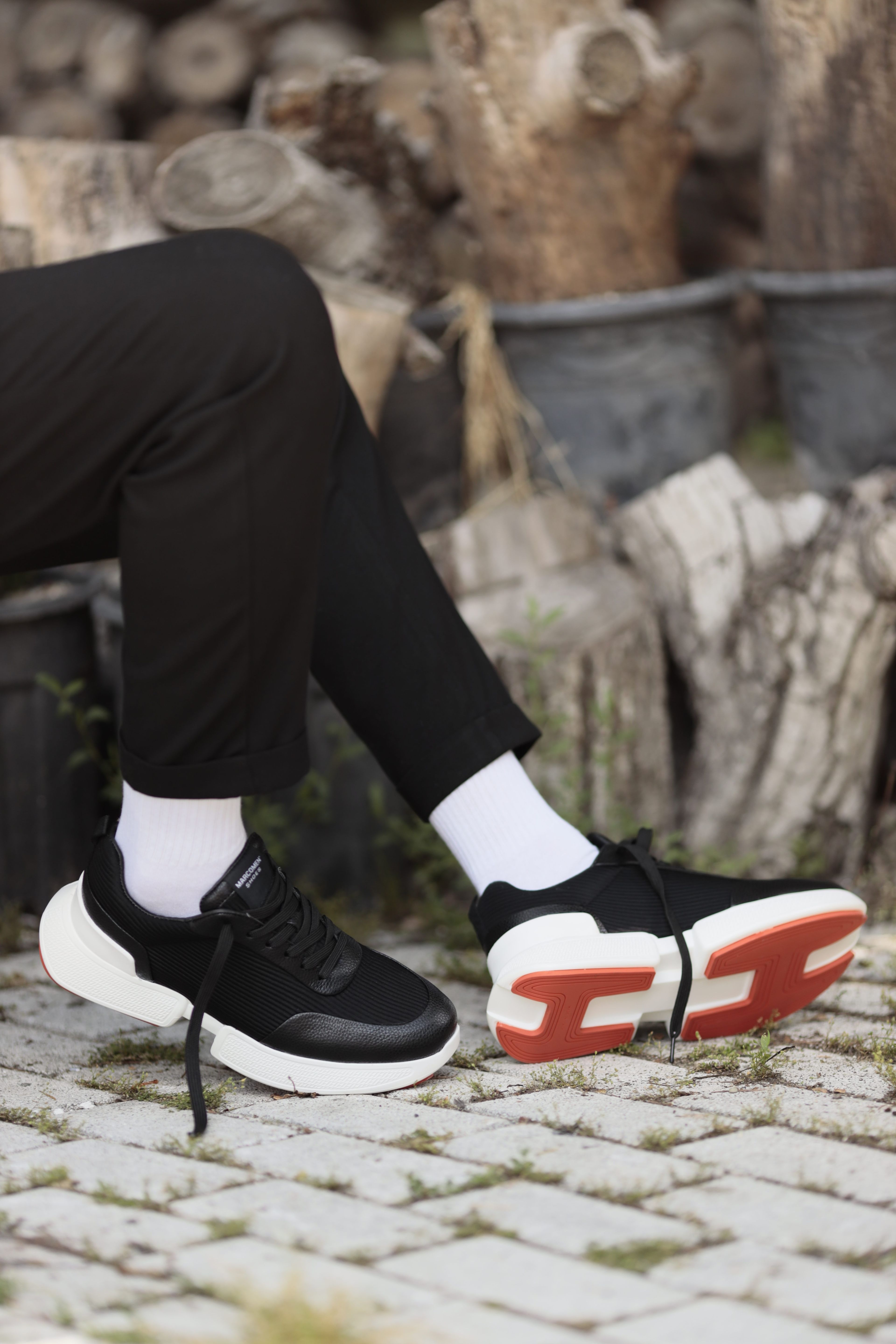 Valery Model Hakiki Kombinasyonlu Deri İthal Taban Sneaker Ayakkabı