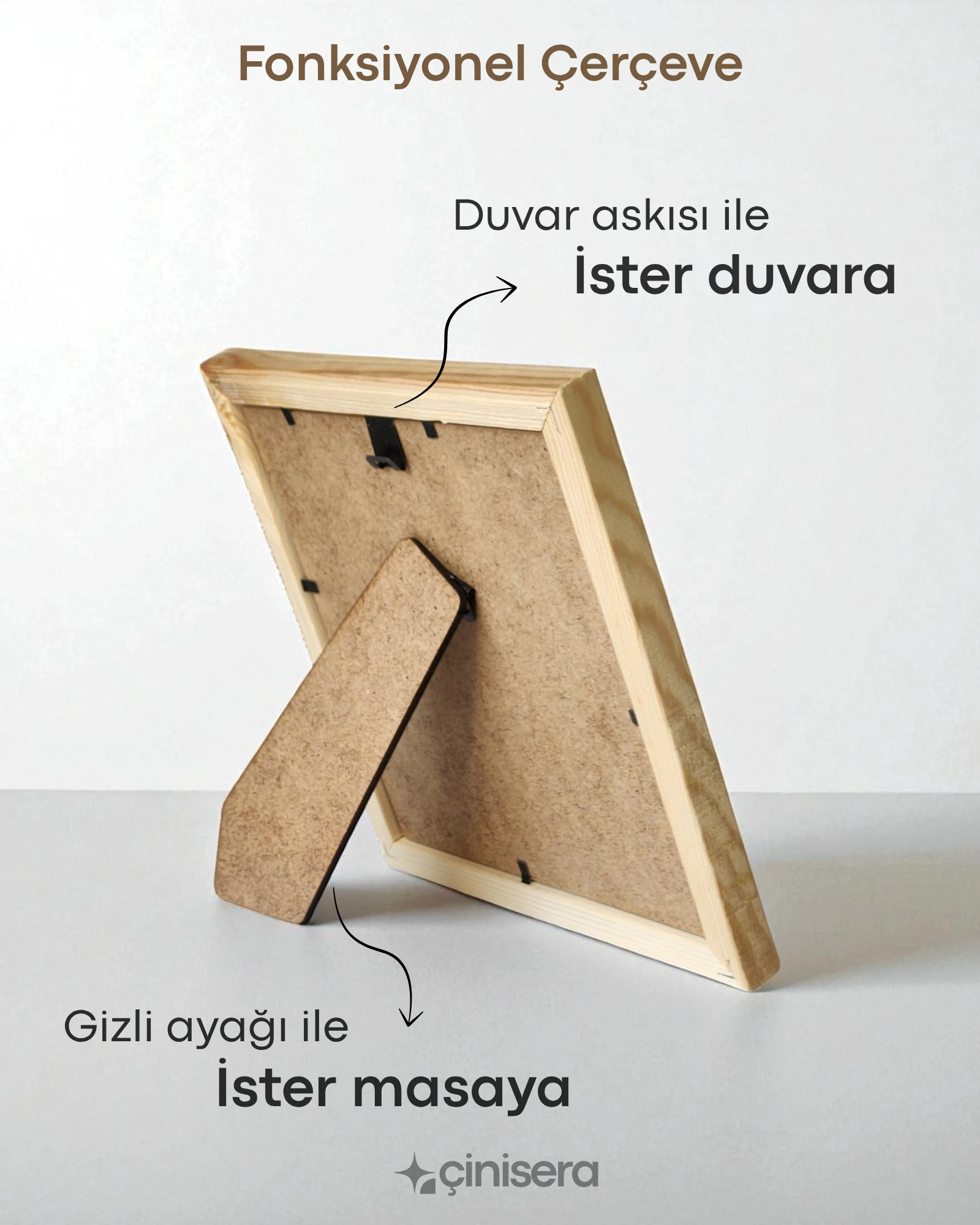 Nefes Serisi Mavi - Kabartmalı Çini Tablo 2'li - 18x18 cm