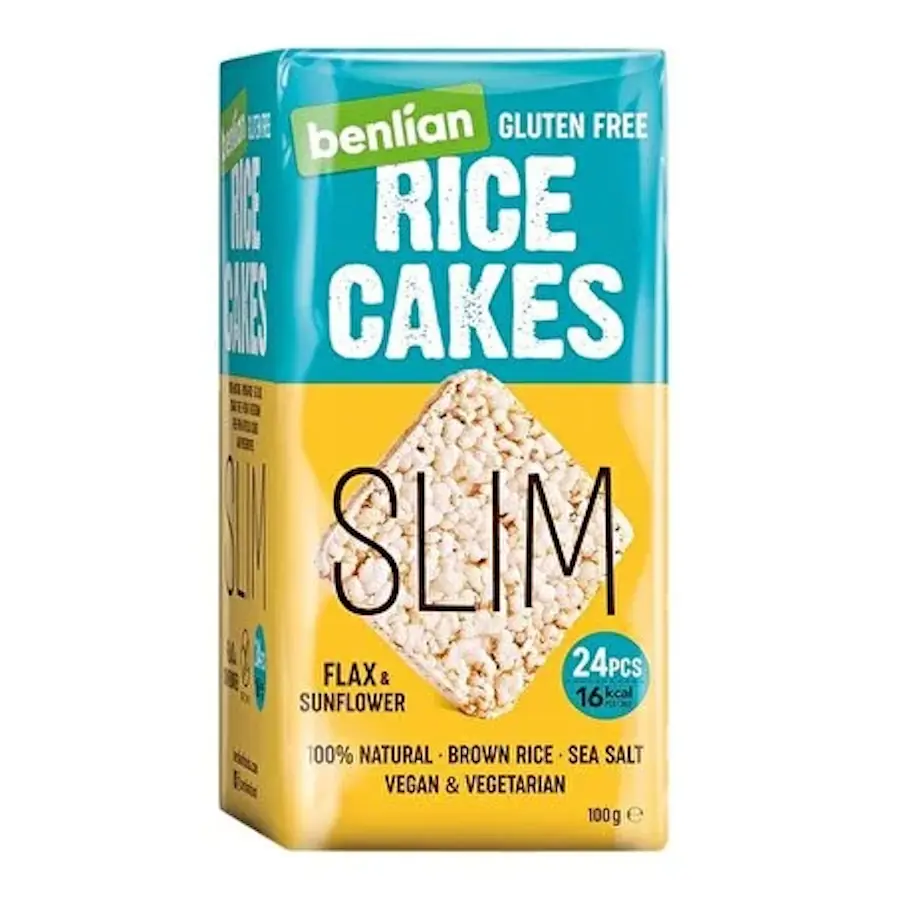 BENLİAN RICE CAKES SLIM FLAX&SUNFLOWER 100G