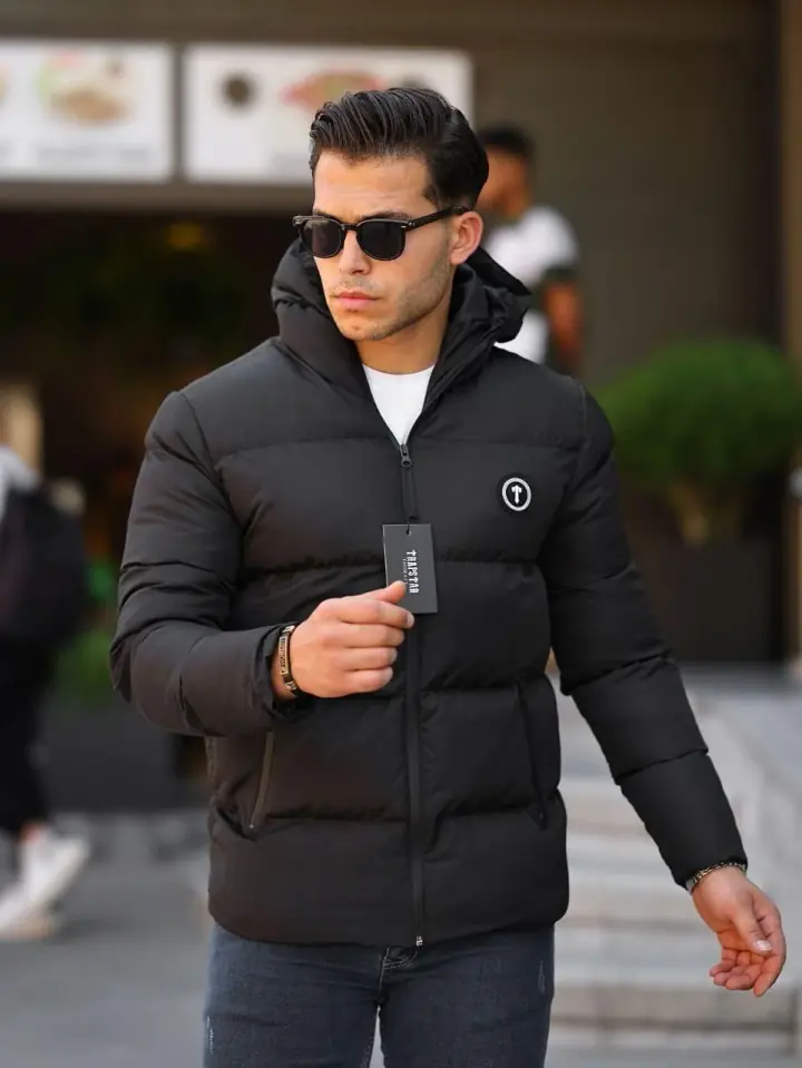 Trapstar Su Ve Rüzgar Geçirmez kapüşonlu Mont - Siyah