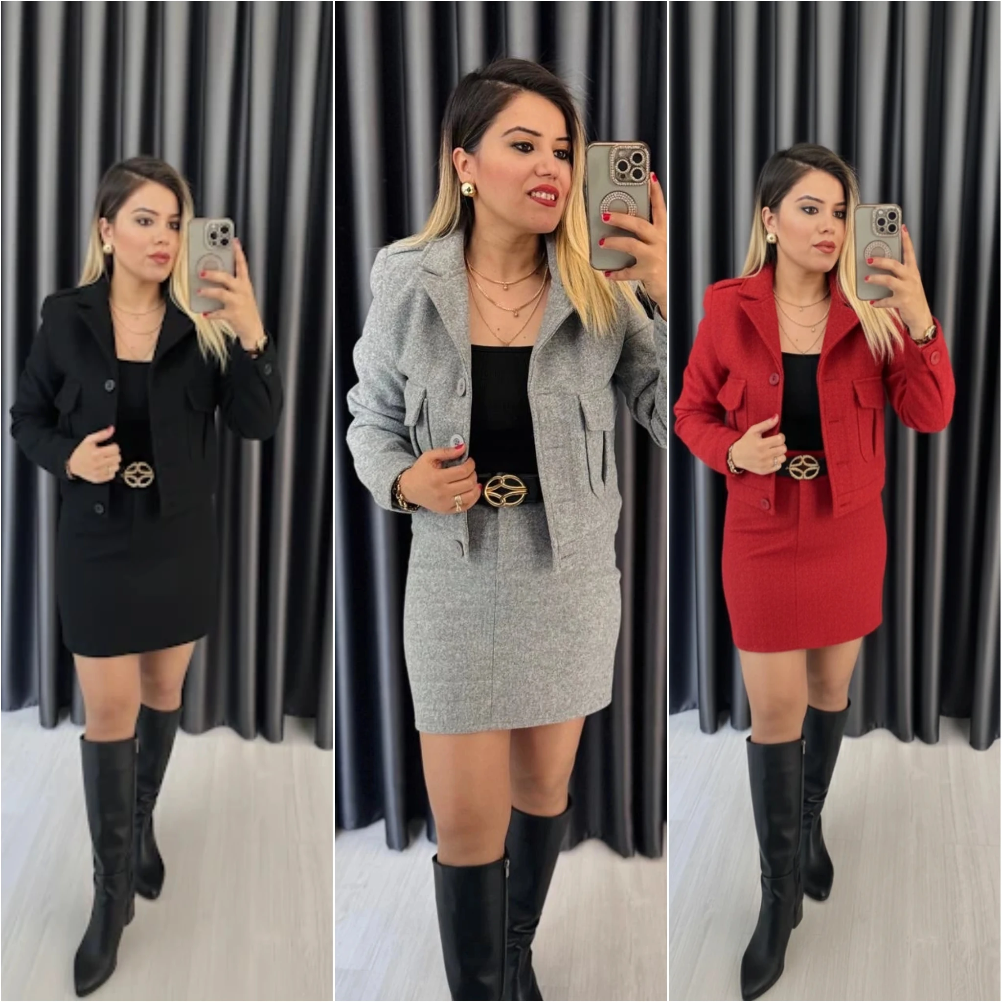 CEPLİ ETEKLİ ASTARLI KAŞE TAKIM