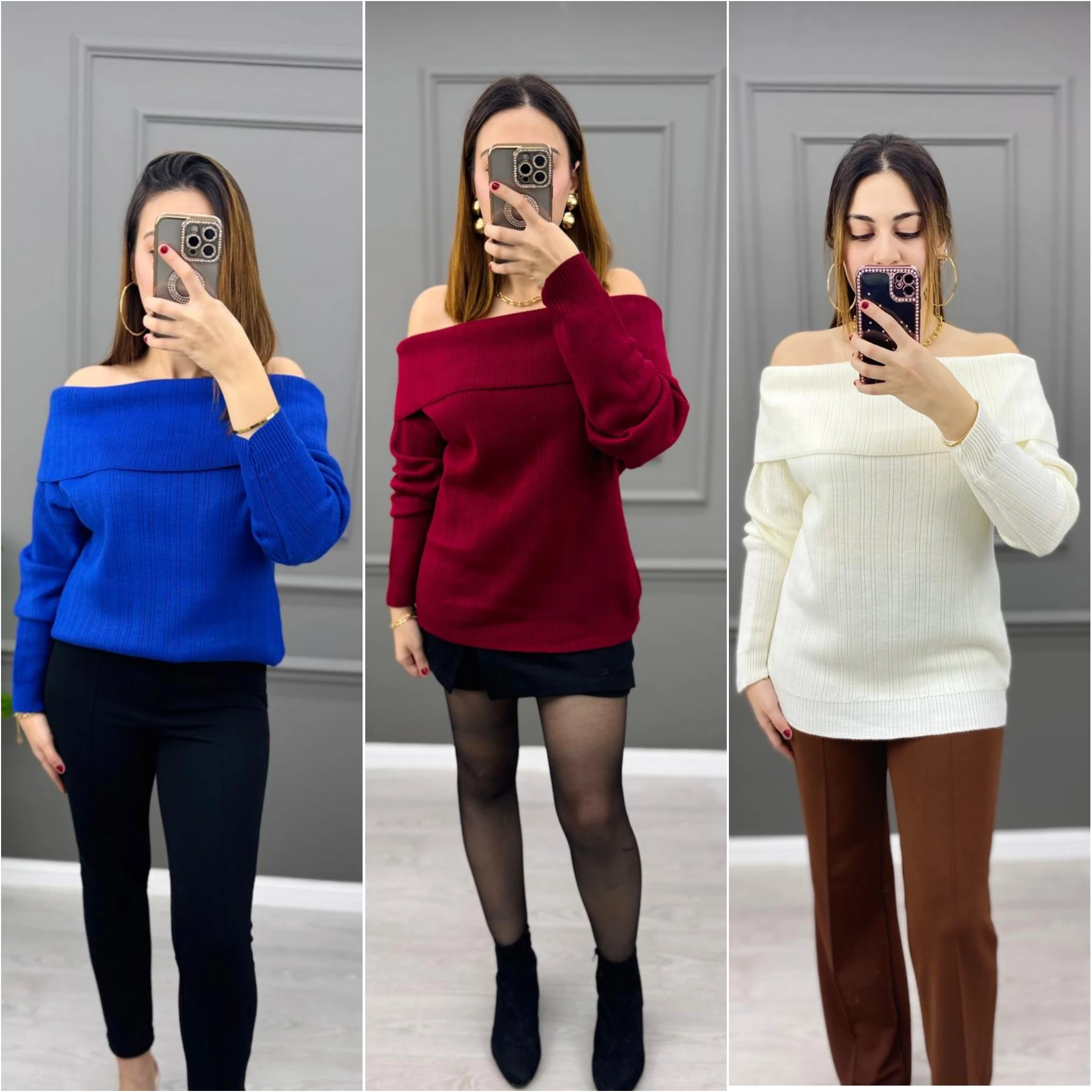 Fitilli Triko Madonna Yaka Kazak