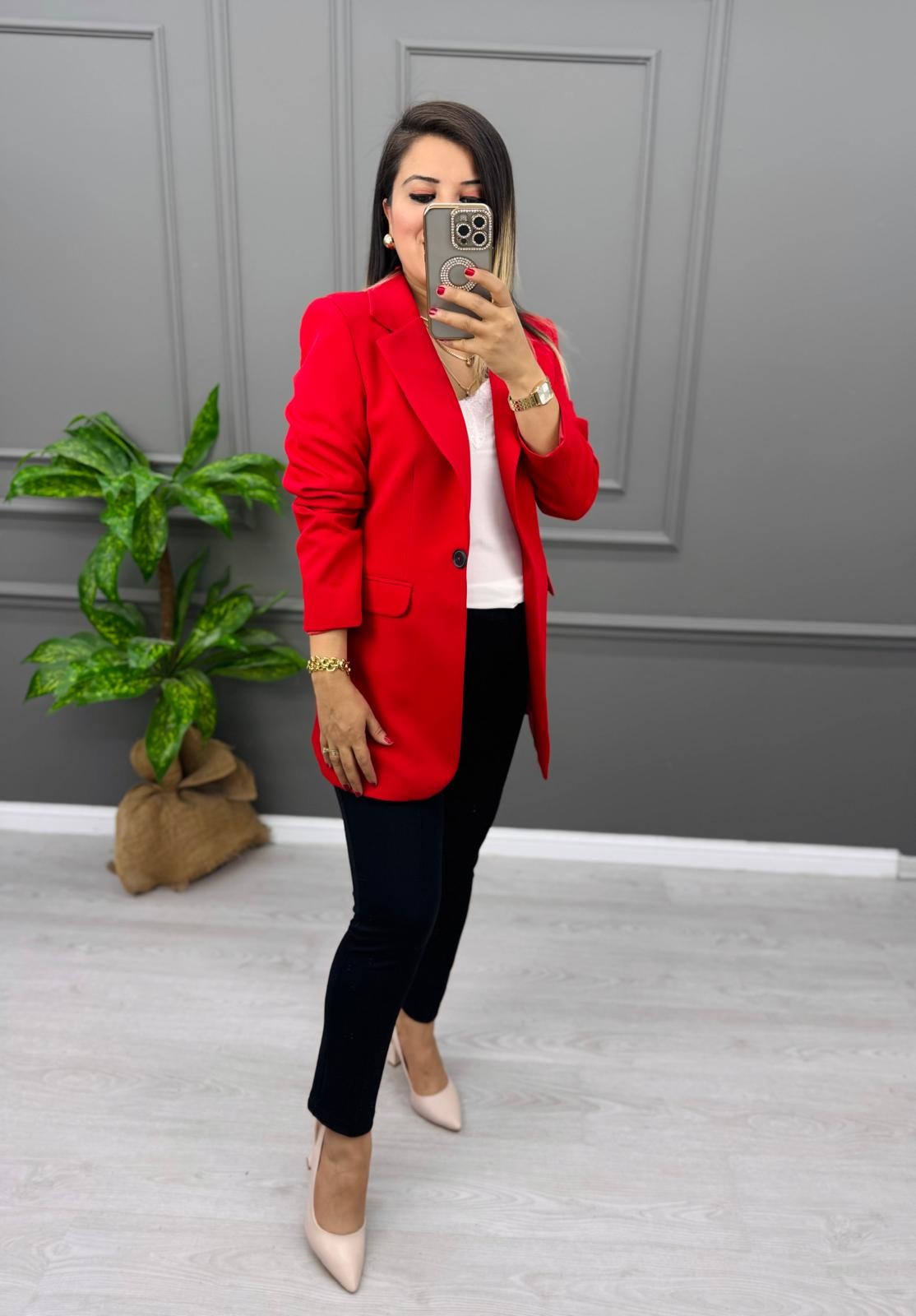 Vatkalı Blazer Ceket