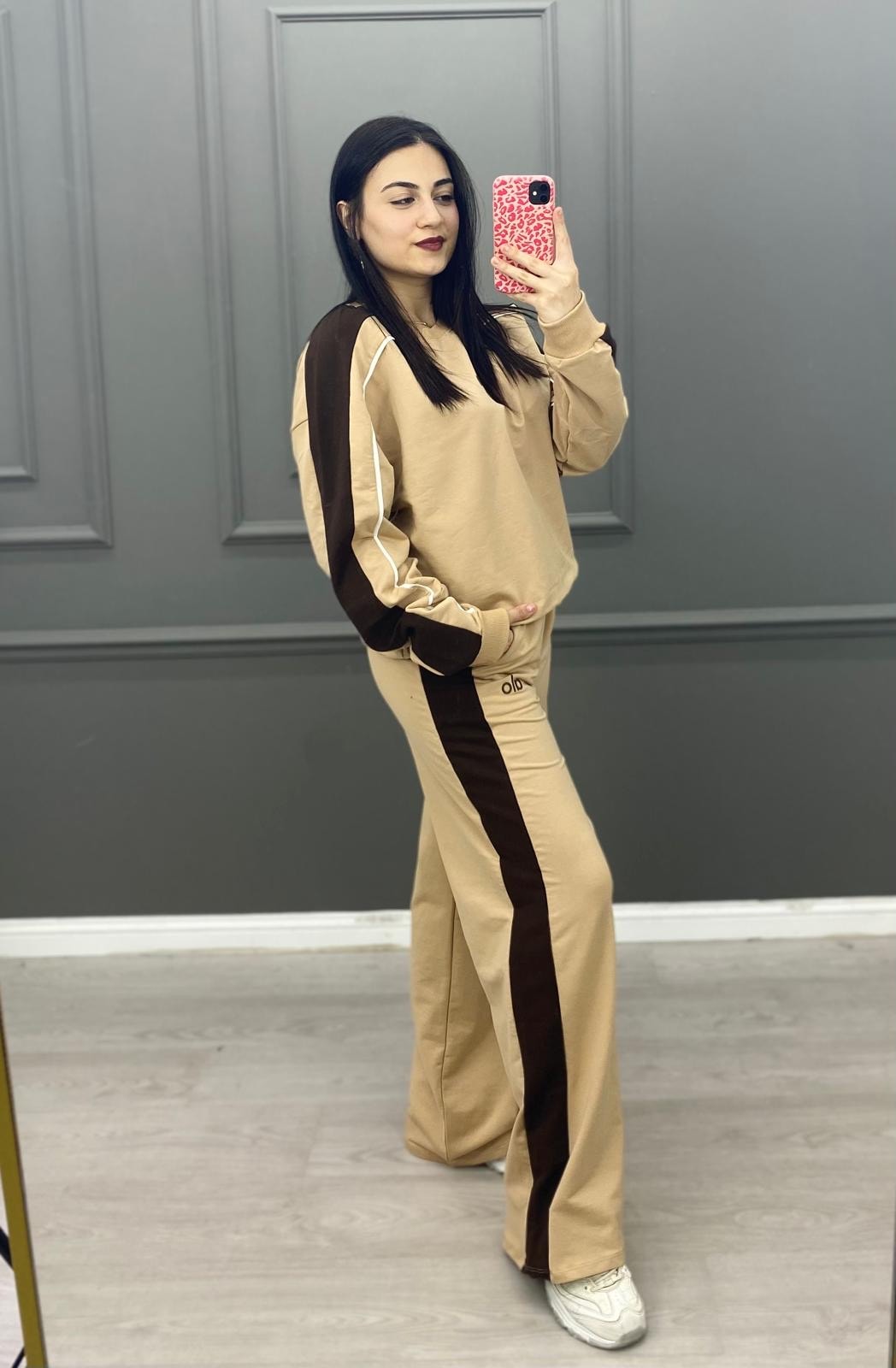 KOL DETAY ALO BASKI EŞOFMAN TAKIMI