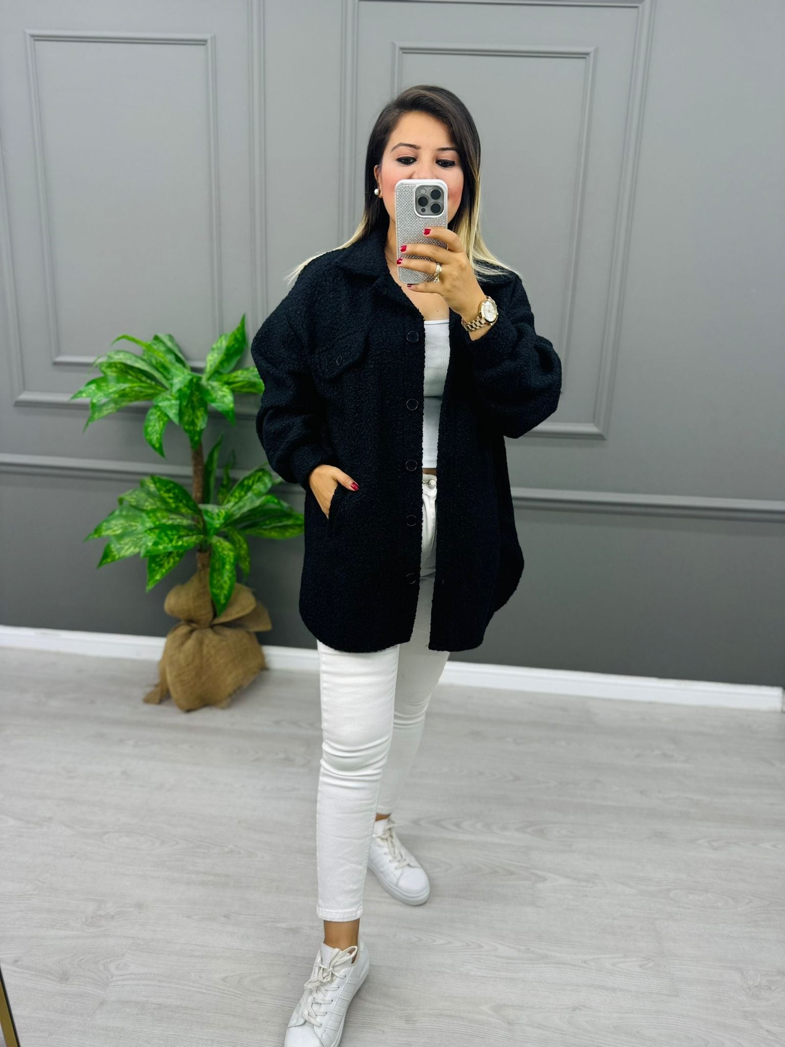 Kıvırcık Oversize Kaban
