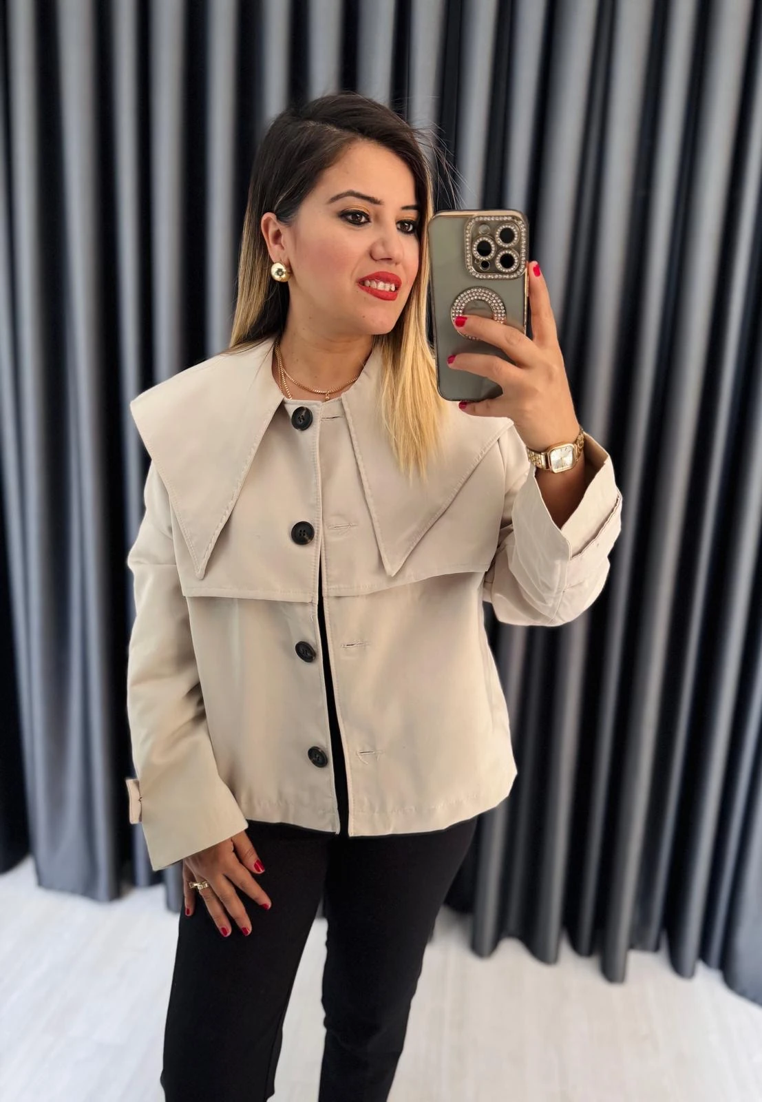 BEBE YAKA TRENÇKOT CEKET