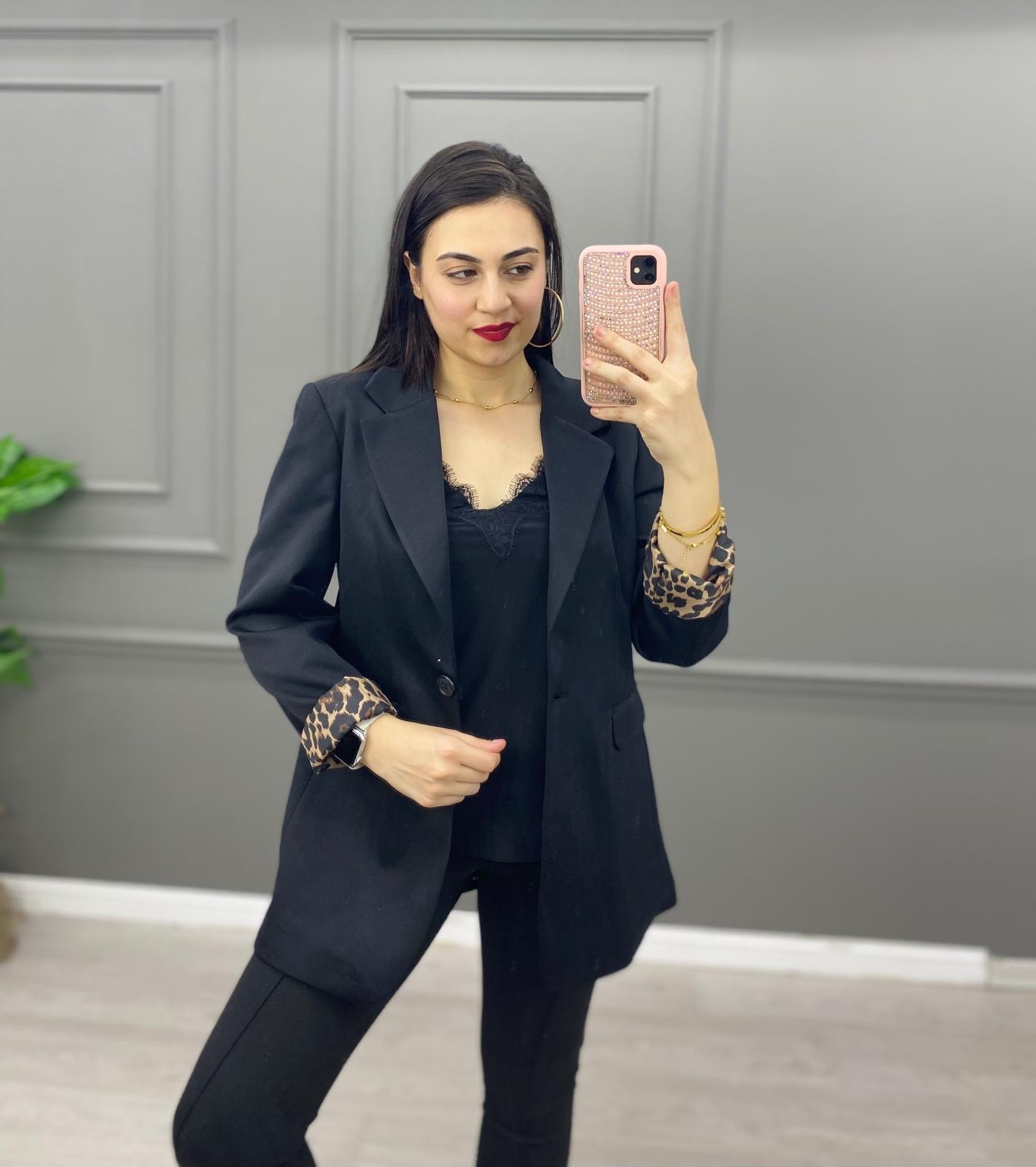 ASTARI SATEN BLAZER CEKET 