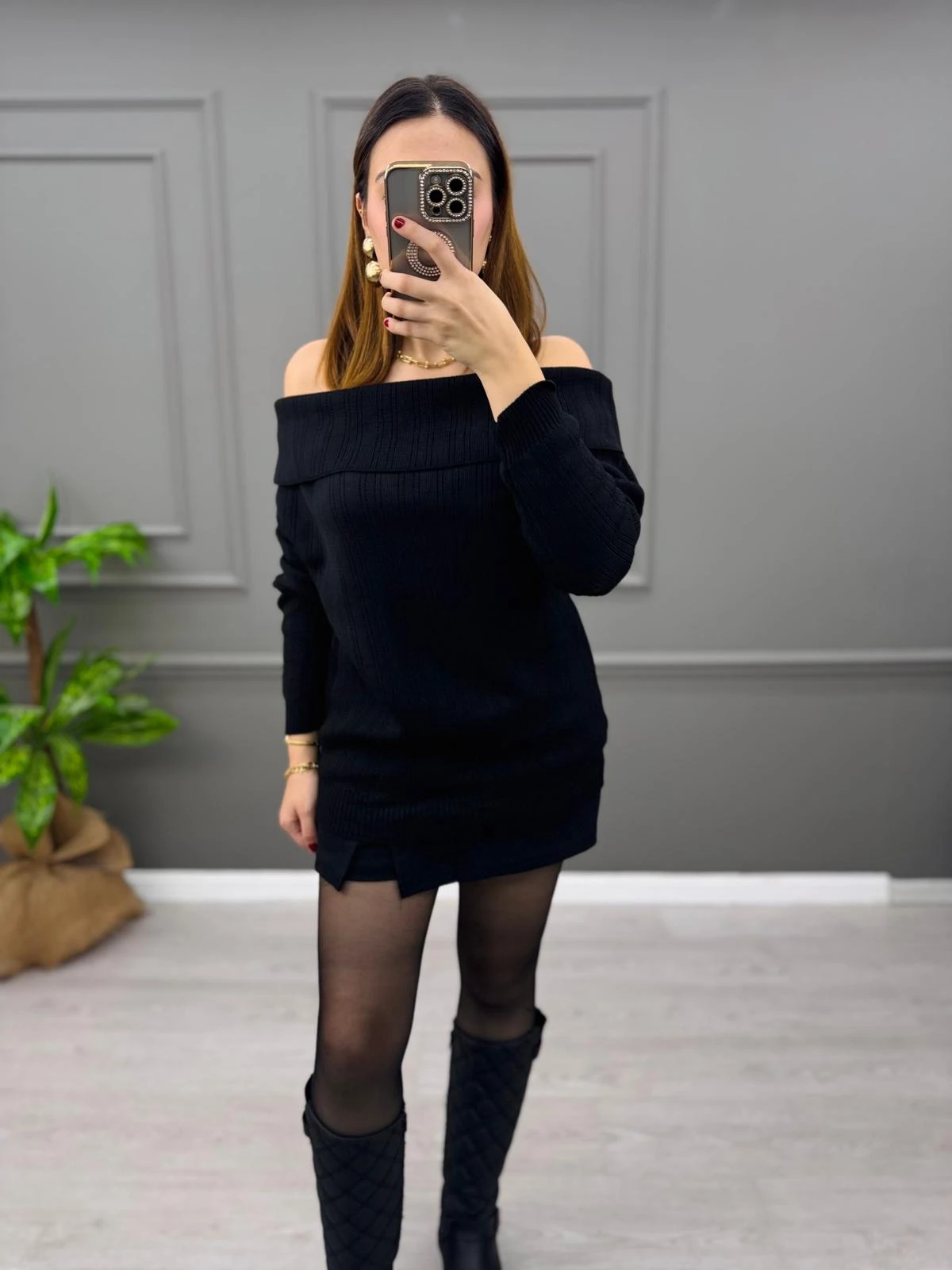 Fitilli Triko Madonna Yaka Kazak