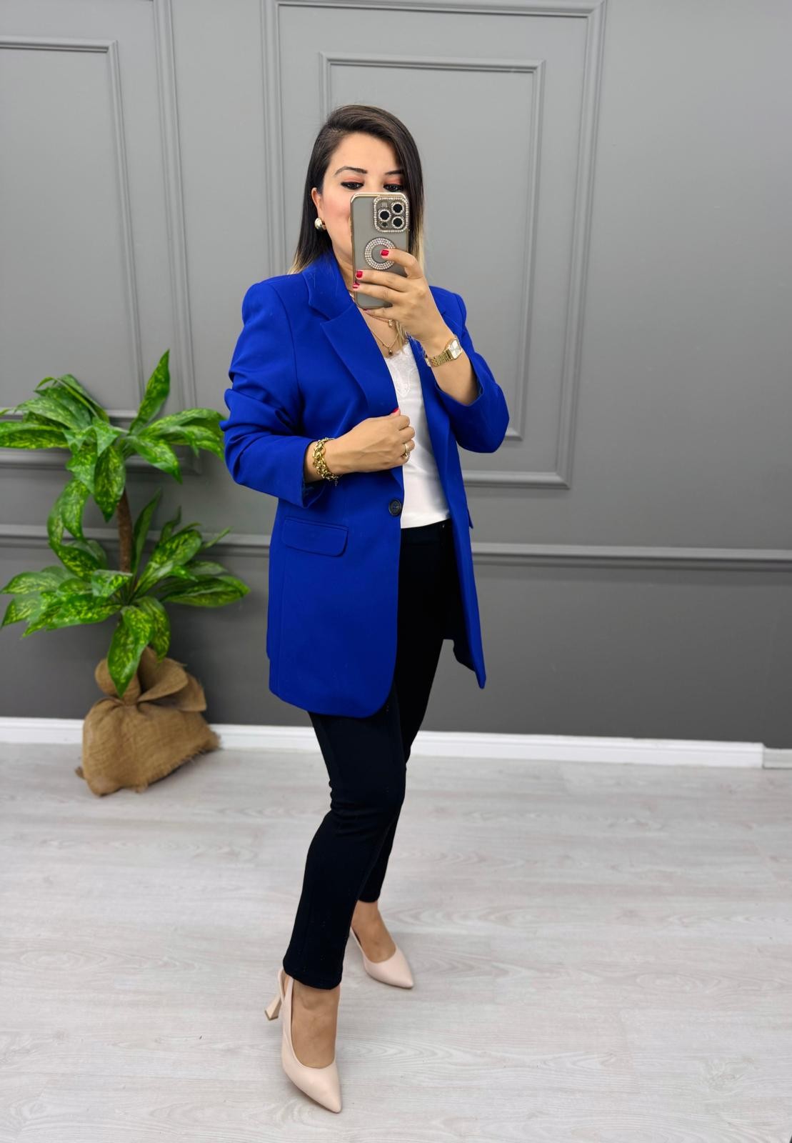 Vatkalı Blazer Ceket