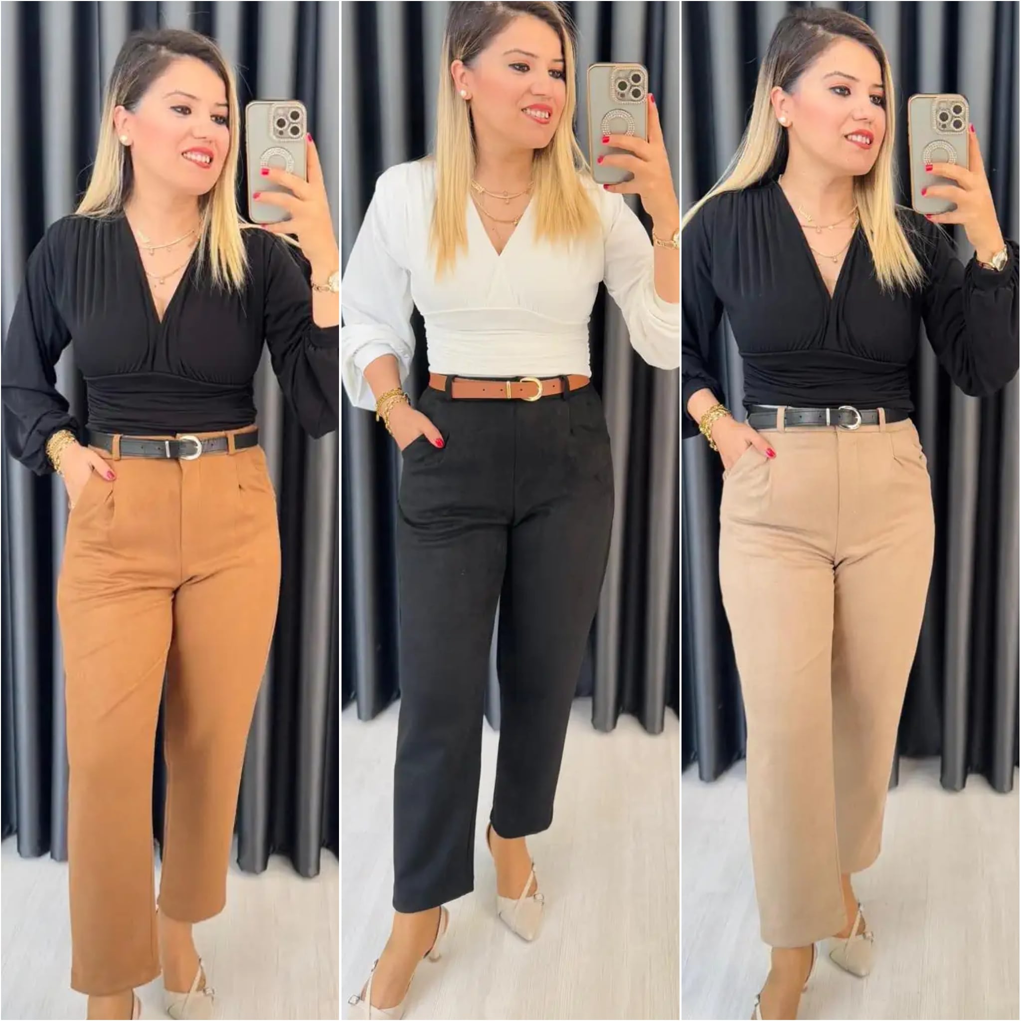KEMERLİ SÜET PANTOLON