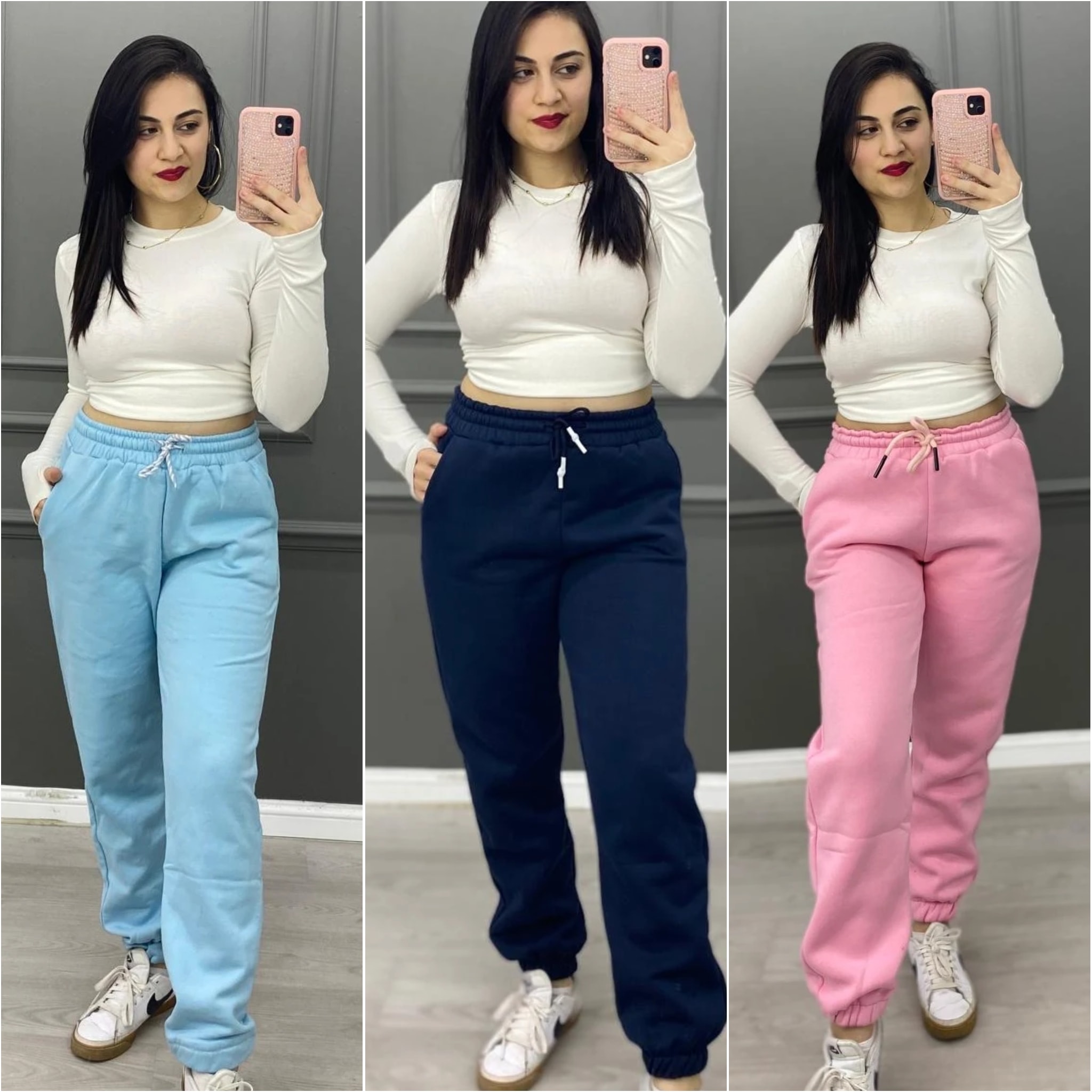 SPOR ŞARDONLU BELİ LASTİKLİ EŞOFMAN ALTI