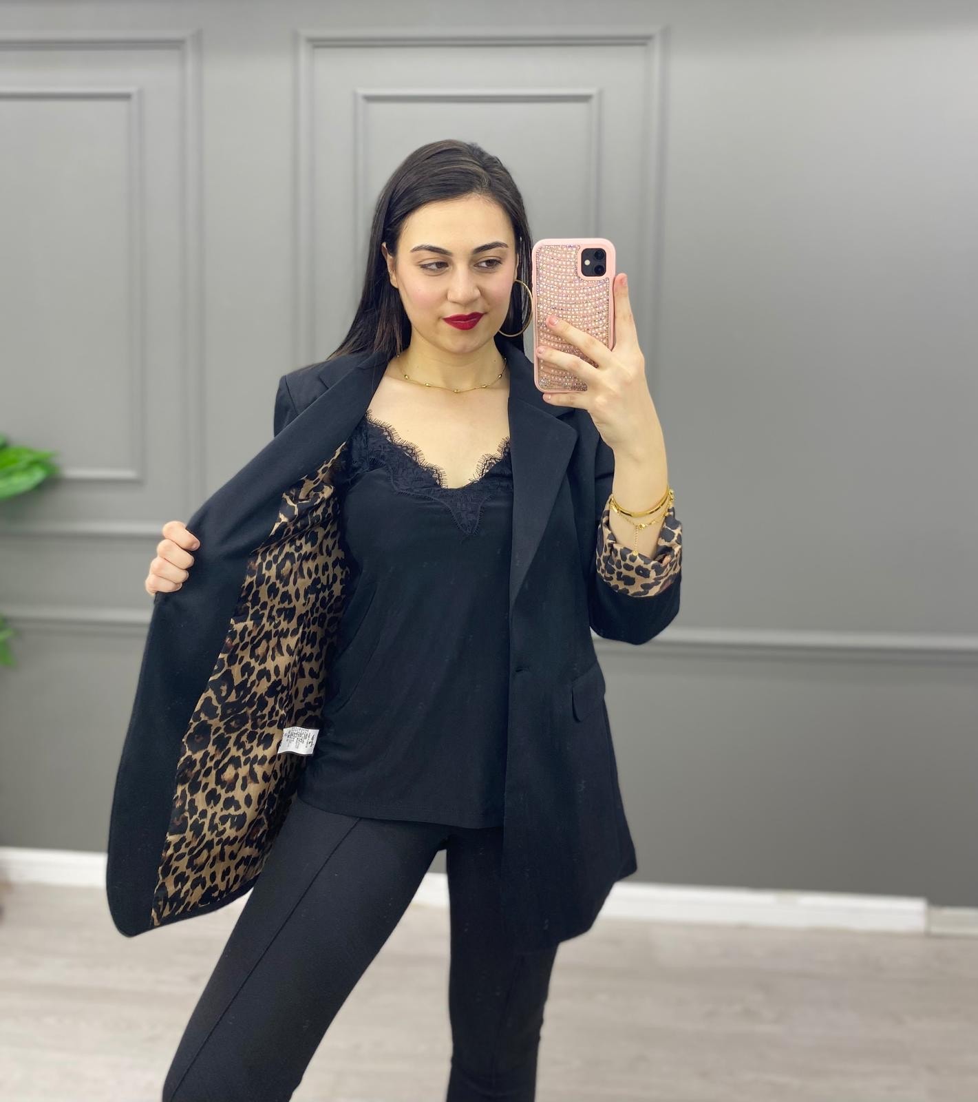 ASTARI SATEN BLAZER CEKET 