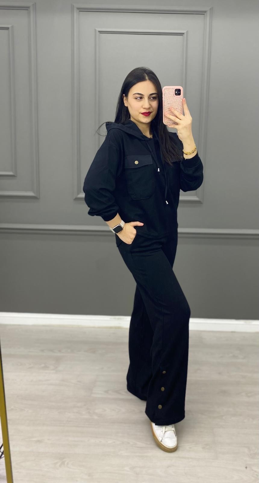 CEPLİ KAPŞONLU MODAL TAKIM