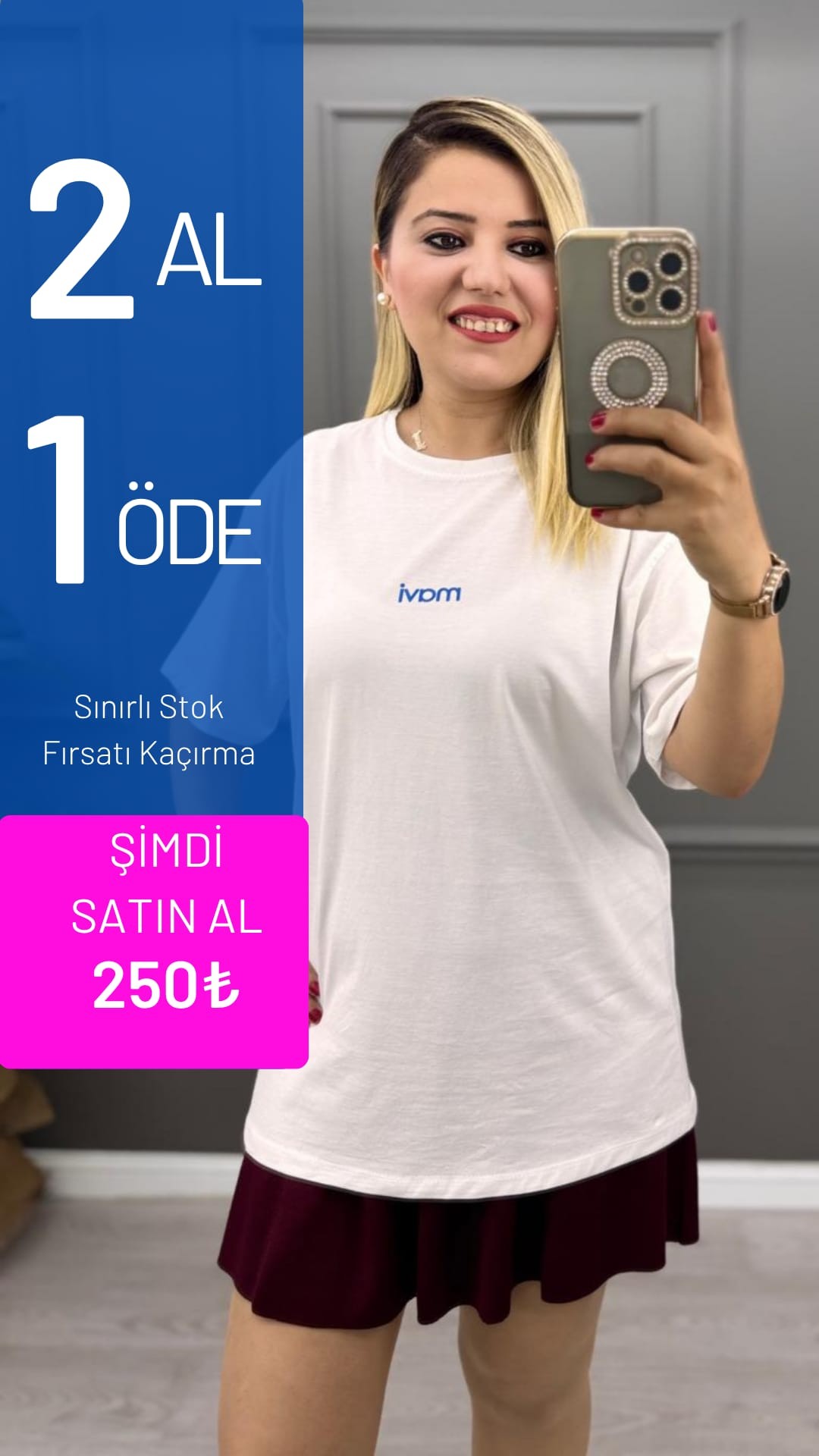 Mavi Baskı Tişört 2 Al - 1 Öde Kampanyası 
