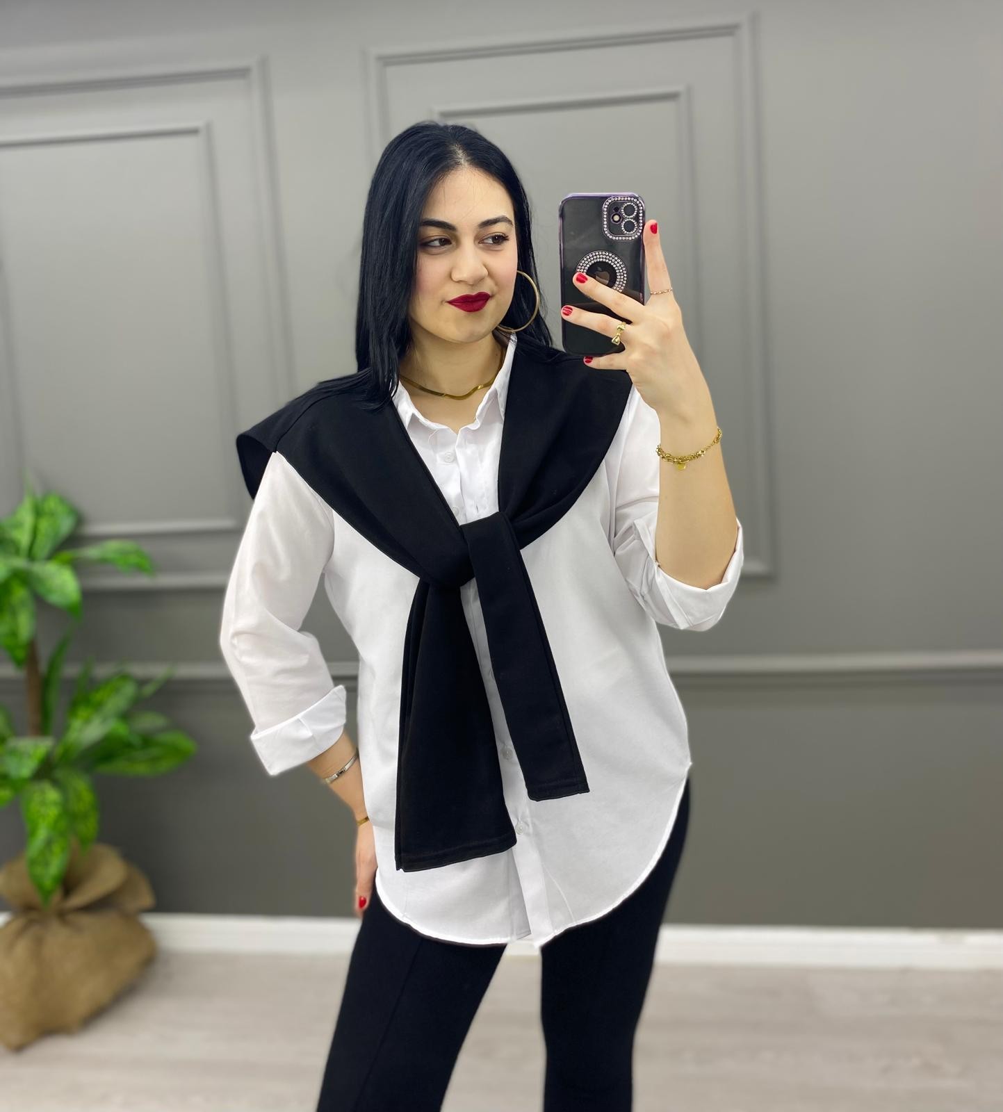 Hırka Görünümlü Gömlek