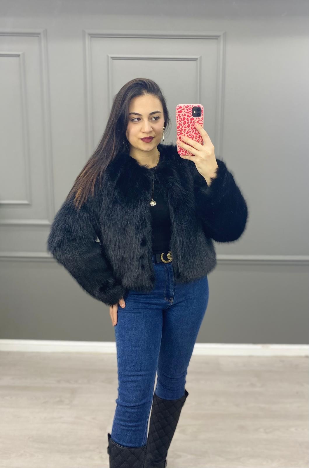 YAKASI KANCALI ASTARLI KÜRK