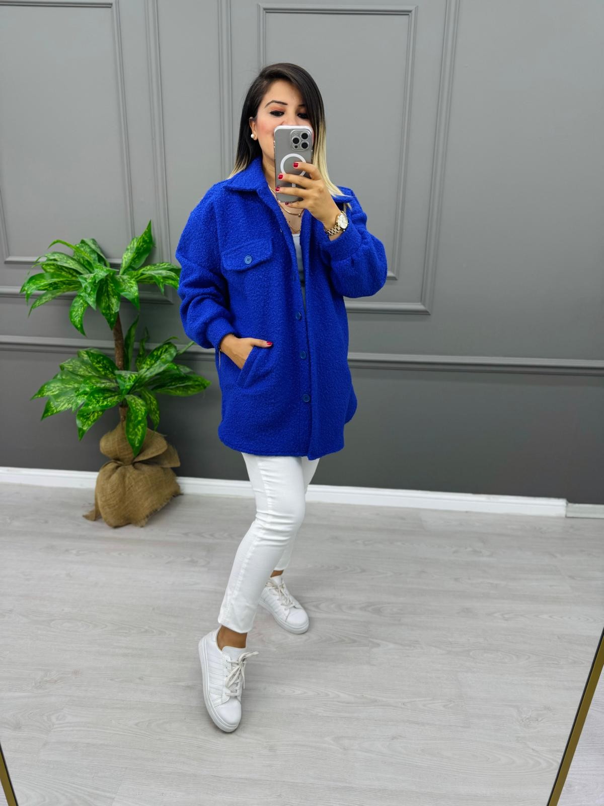 Kıvırcık Oversize Kaban