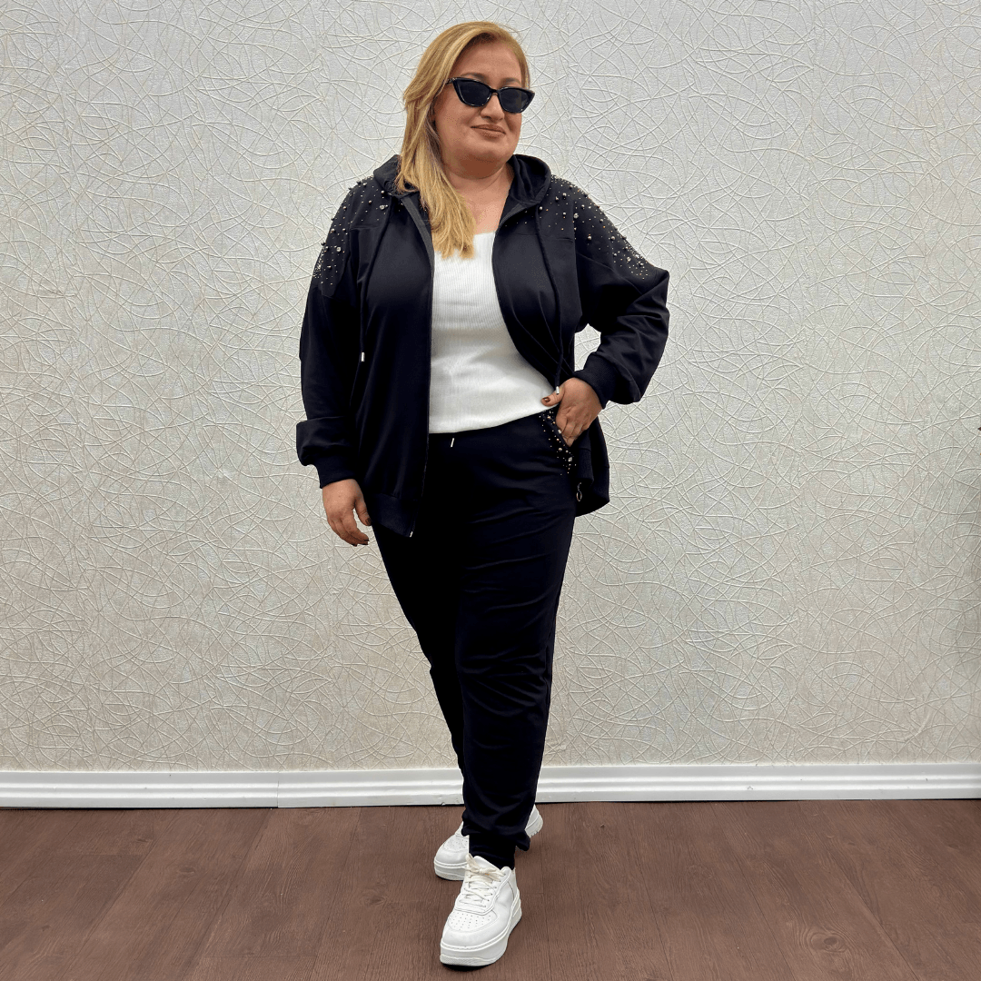 Taşlı Eşofman Takım