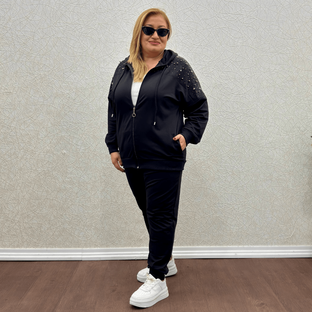 Taşlı Eşofman Takım