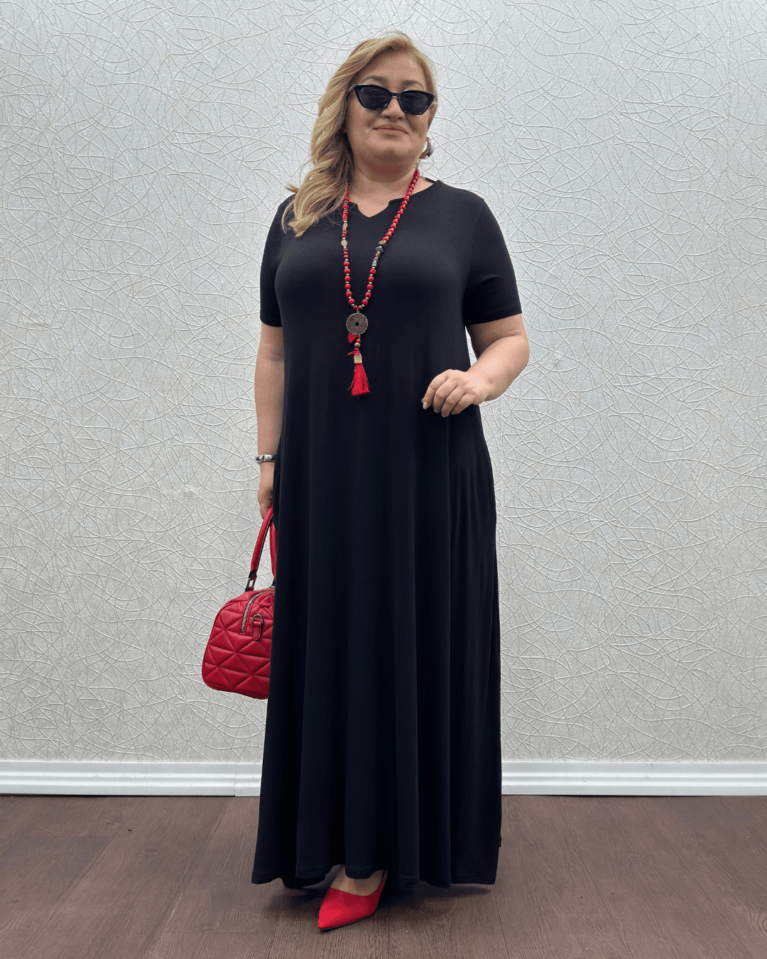 Damla Elbise - Siyah