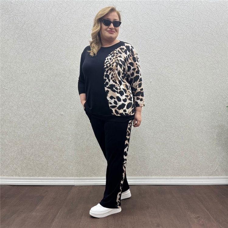 Leopar Detaylı İkili Takım