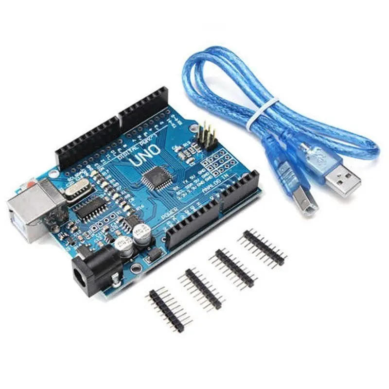 Carte Arduino Uno R3 Clone - ATMEGA328P Avec CH340 + 40 Pins + Câble USB - Neuf