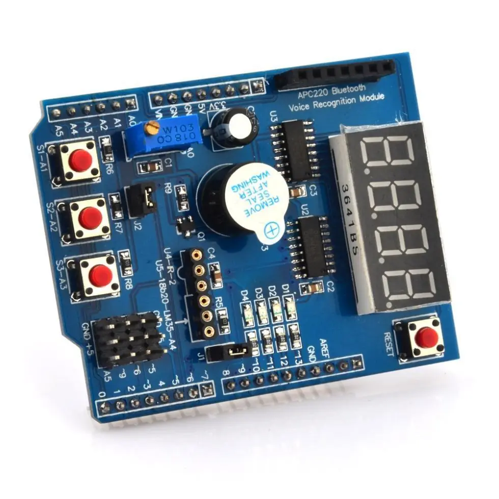 Arduino 7-Segment Multi-Function Shield $ 4.00 | Sumozade.com