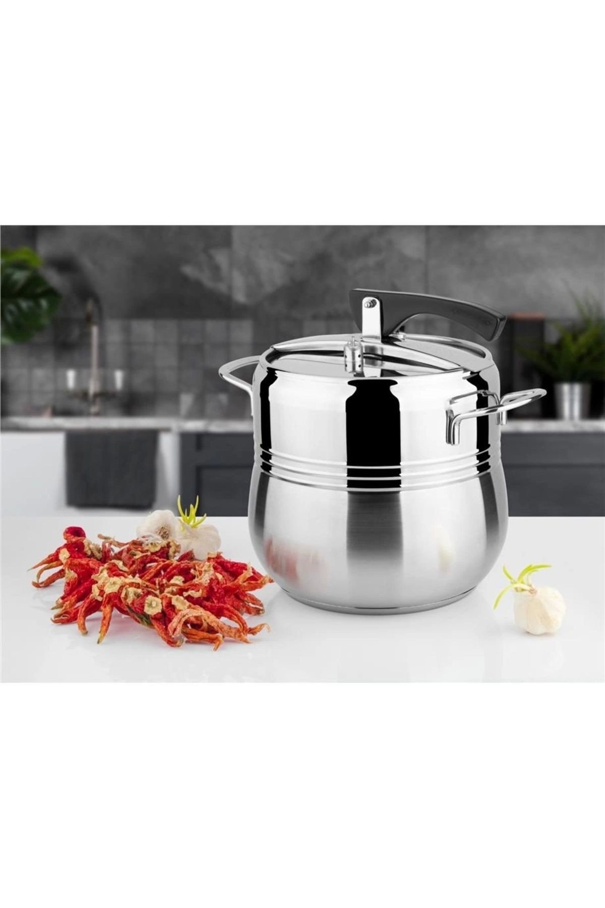 Lines Silver Çelik Düdüklü Tencere Metal Kulp 4 Lt K.701493