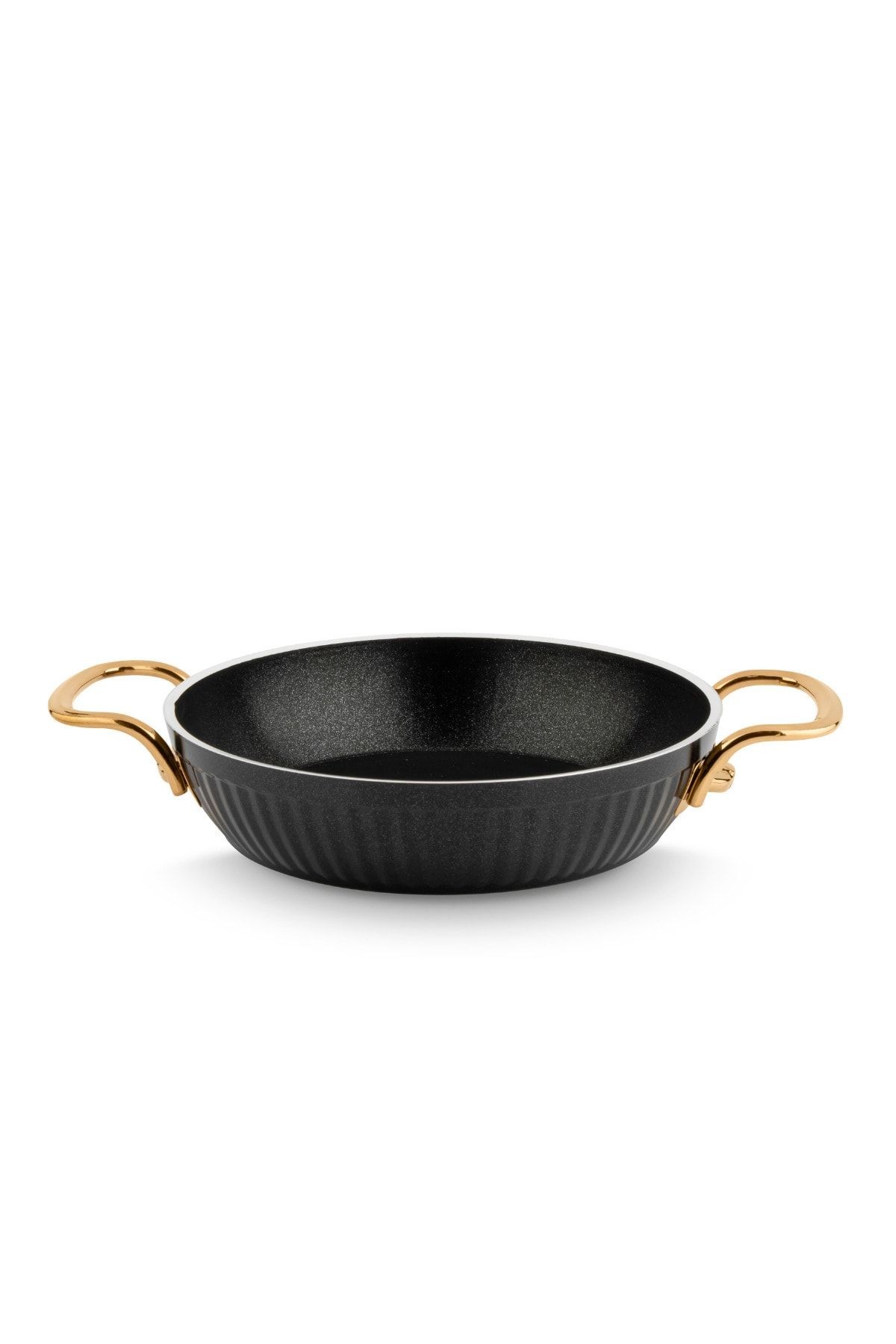 Maya Granit Sahan Altın Kulp - Siyah - 18cm