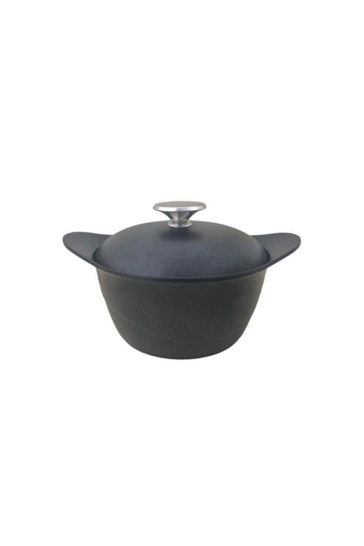 18 Cm Granit Derin Tencere - Fırın Kabı - Siyah