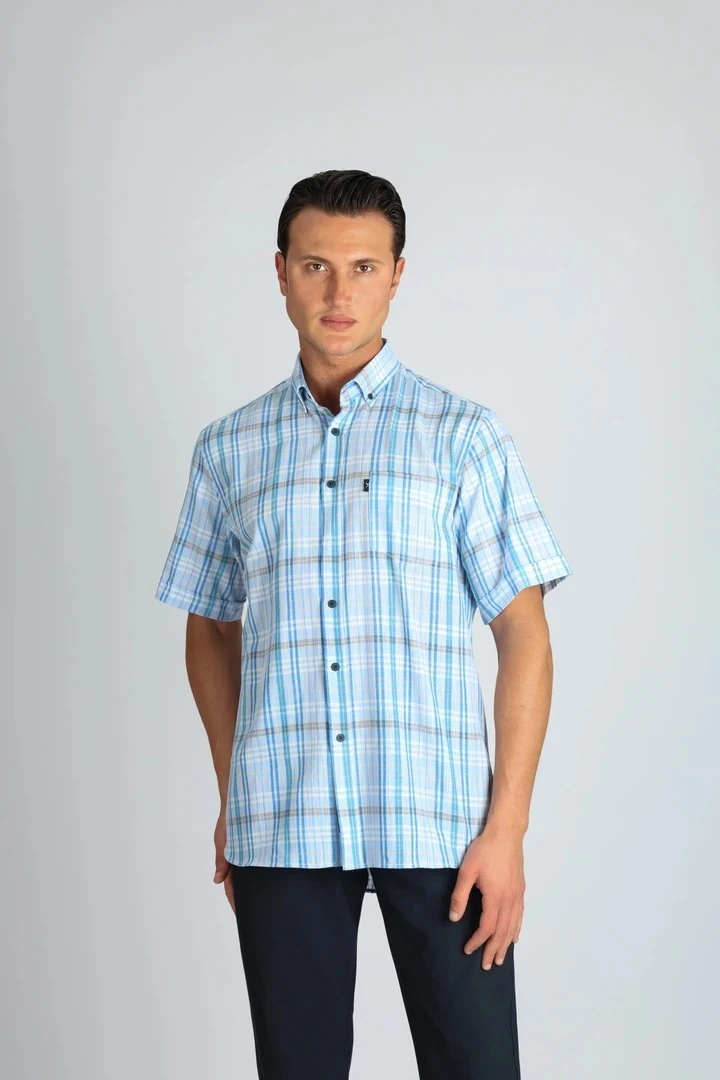 LORENZO MAZZOLİ LMKK1494 R 555 MAVİ ERKEK GÖMLEK