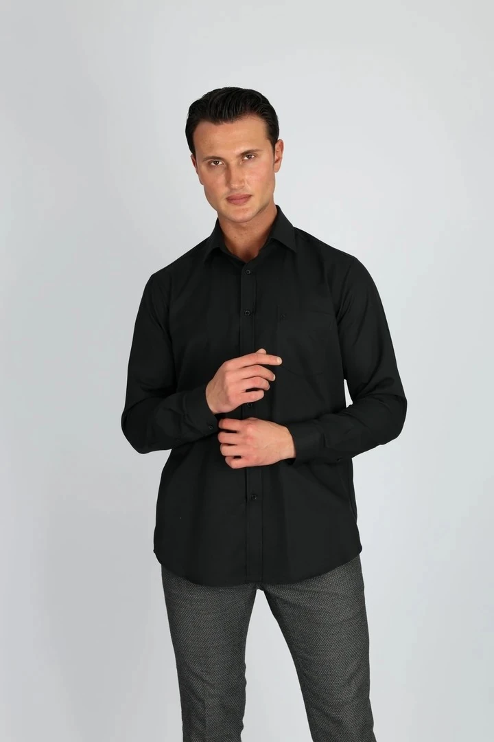 LORENZO MAZZOLİ GAB R 500 SİYAH ERKEK GÖMLEK