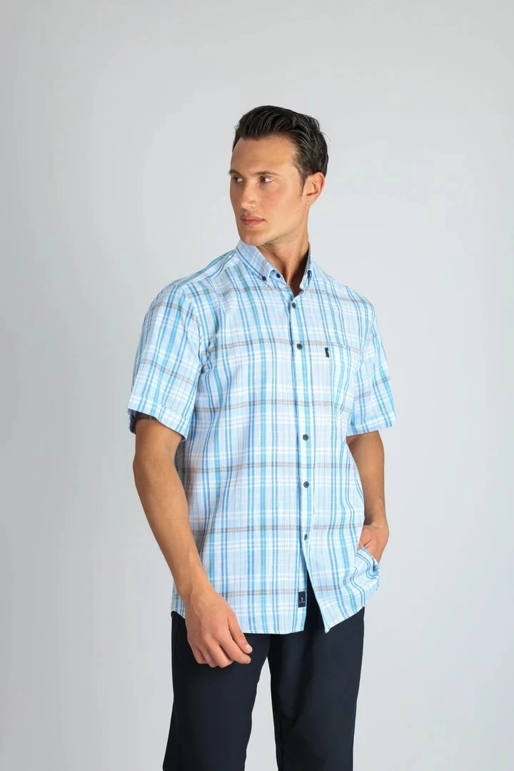 LORENZO MAZZOLİ LMKK1494 R 555 MAVİ ERKEK GÖMLEK