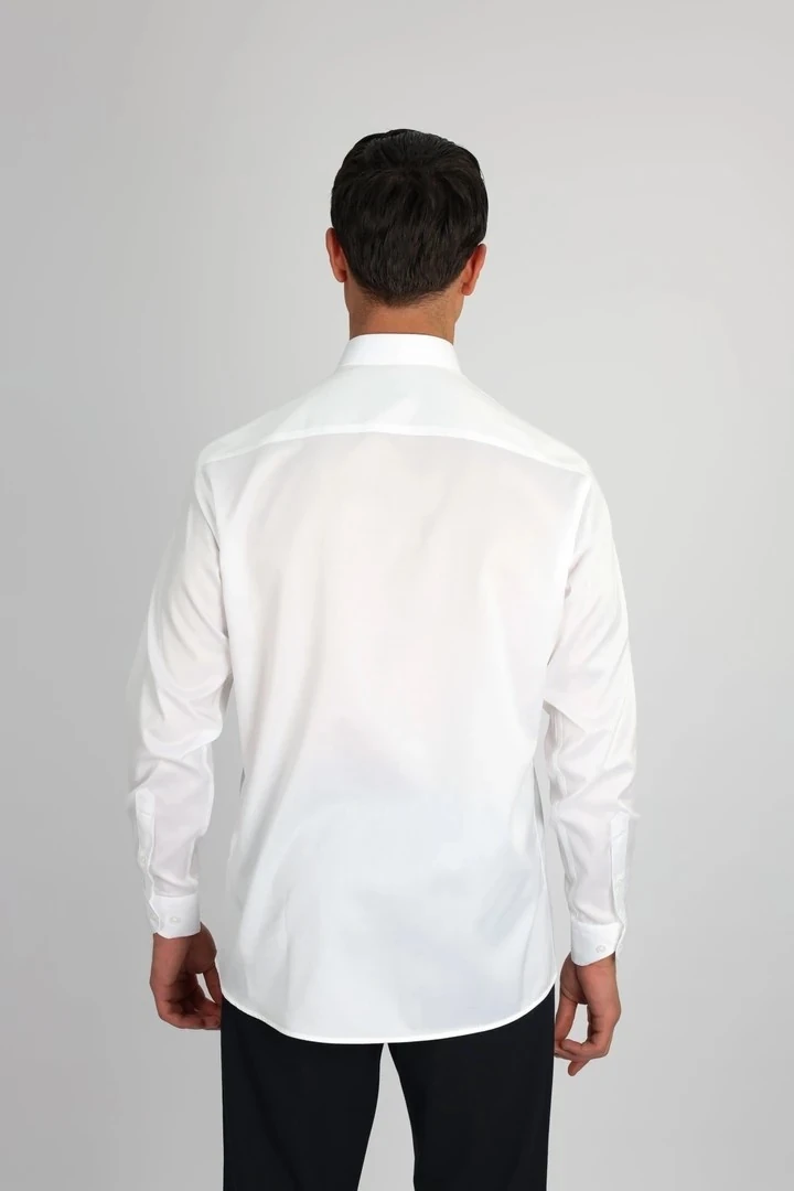 ENZO FERRETTI EF11 R 901 BEYAZ NON-IRON ÇİFT KAT İPLİK, REGULAR FIT,ERKEK GÖMLEK