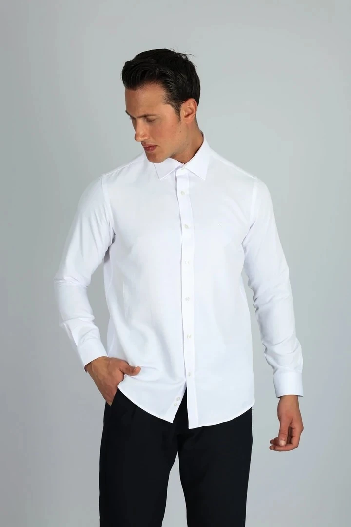 LORENZO MAZZOLİ GAB C 900 BEYAZ ERKEK GÖMLEK