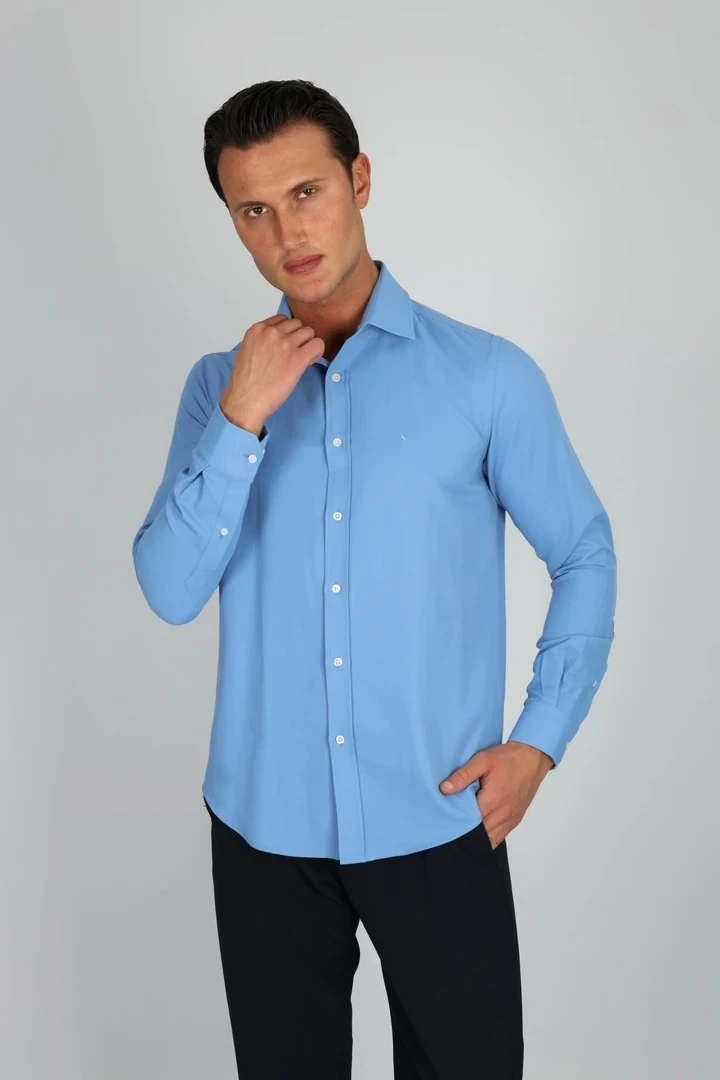 LORENZO MAZZOLİ GAB C 563 K.MAVİ ERKEK GÖMLEK