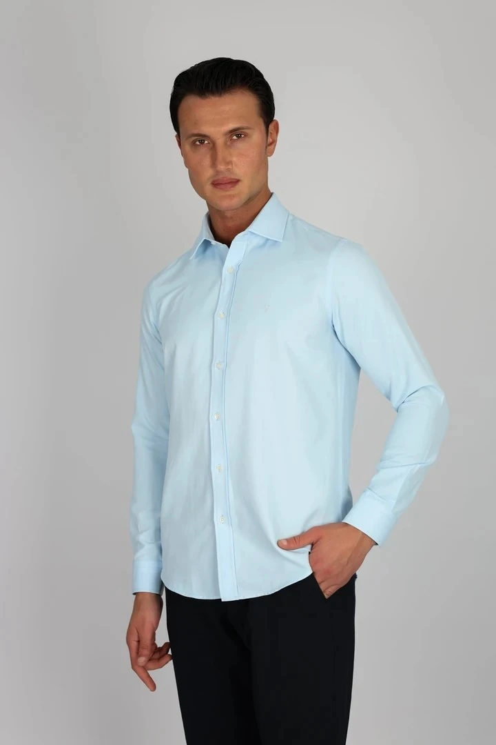 LORENZO MAZZOLİ GAB C 552 BUZ MAVİ ERKEK GÖMLEK