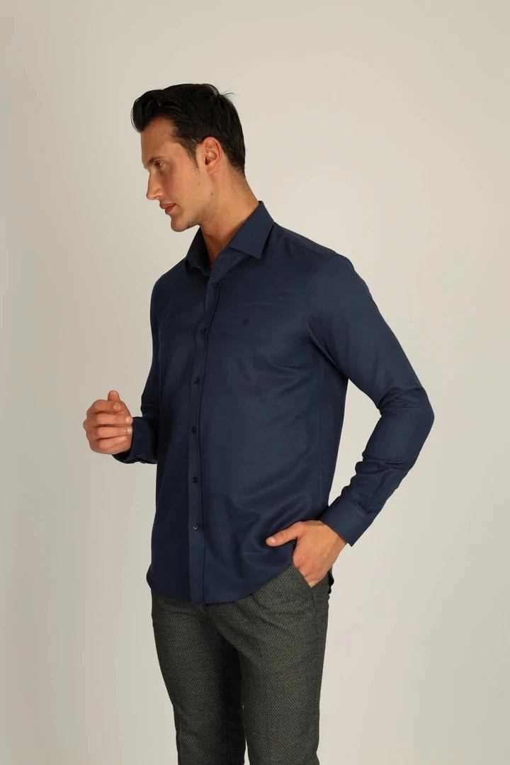 LORENZO MAZZOLİ GAB C 506 LACİVERT ERKEK GÖMLEK