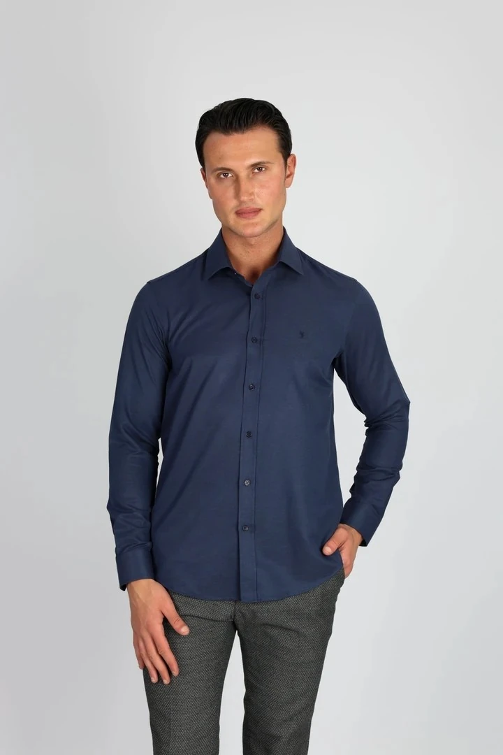 LORENZO MAZZOLİ GAB C 506 LACİVERT ERKEK GÖMLEK