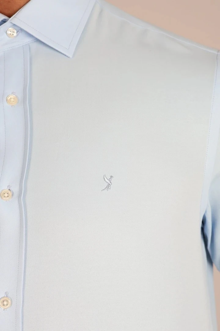 LORENZO MAZZOLİ SOFT SATEN C 551 A.MAVİ ERKEK GÖMLEK